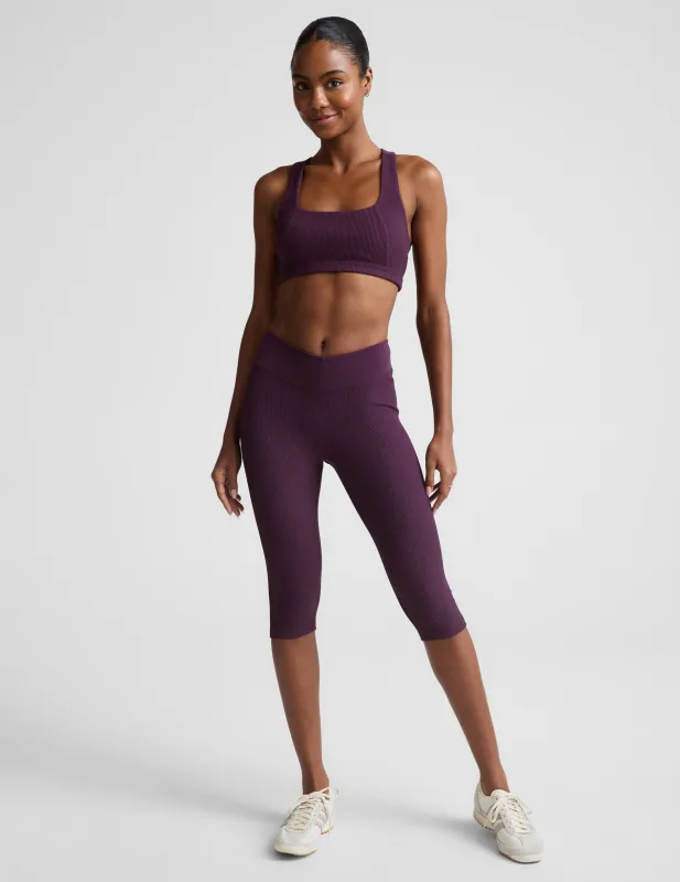 Impulse Ribbed V-Waist Pedal Pusher Legging made by Beyond Yoga