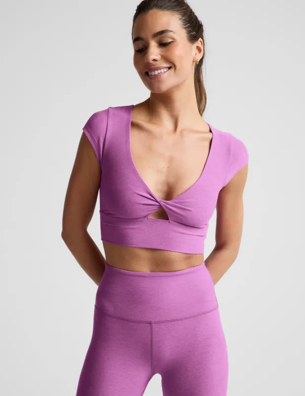 Spacedye™ Get It Twisted Cropped Tee made by Beyond Yoga