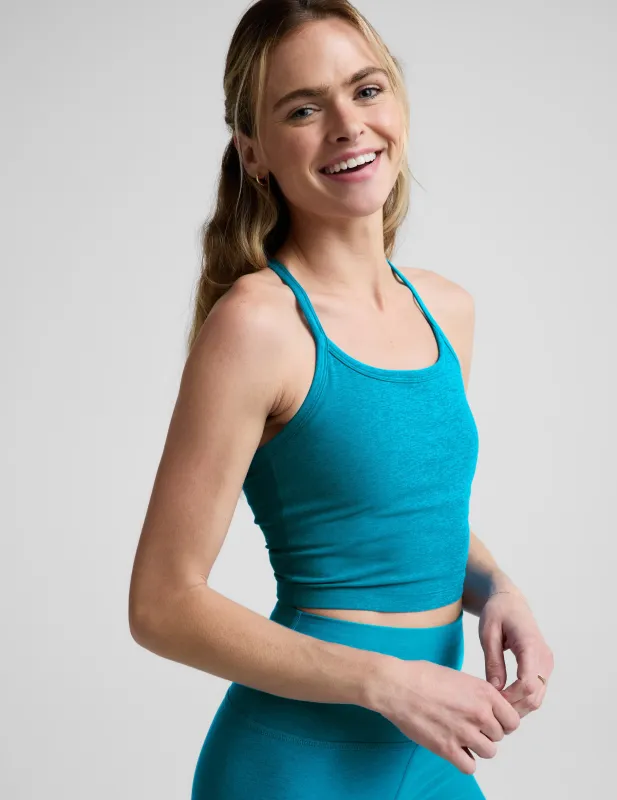 Spacedye Slim Racerback Cropped Tank made by Beyond Yoga