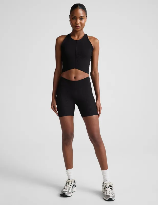 Impulse Ribbed V-Waist 5" Biker Short made by Beyond Yoga