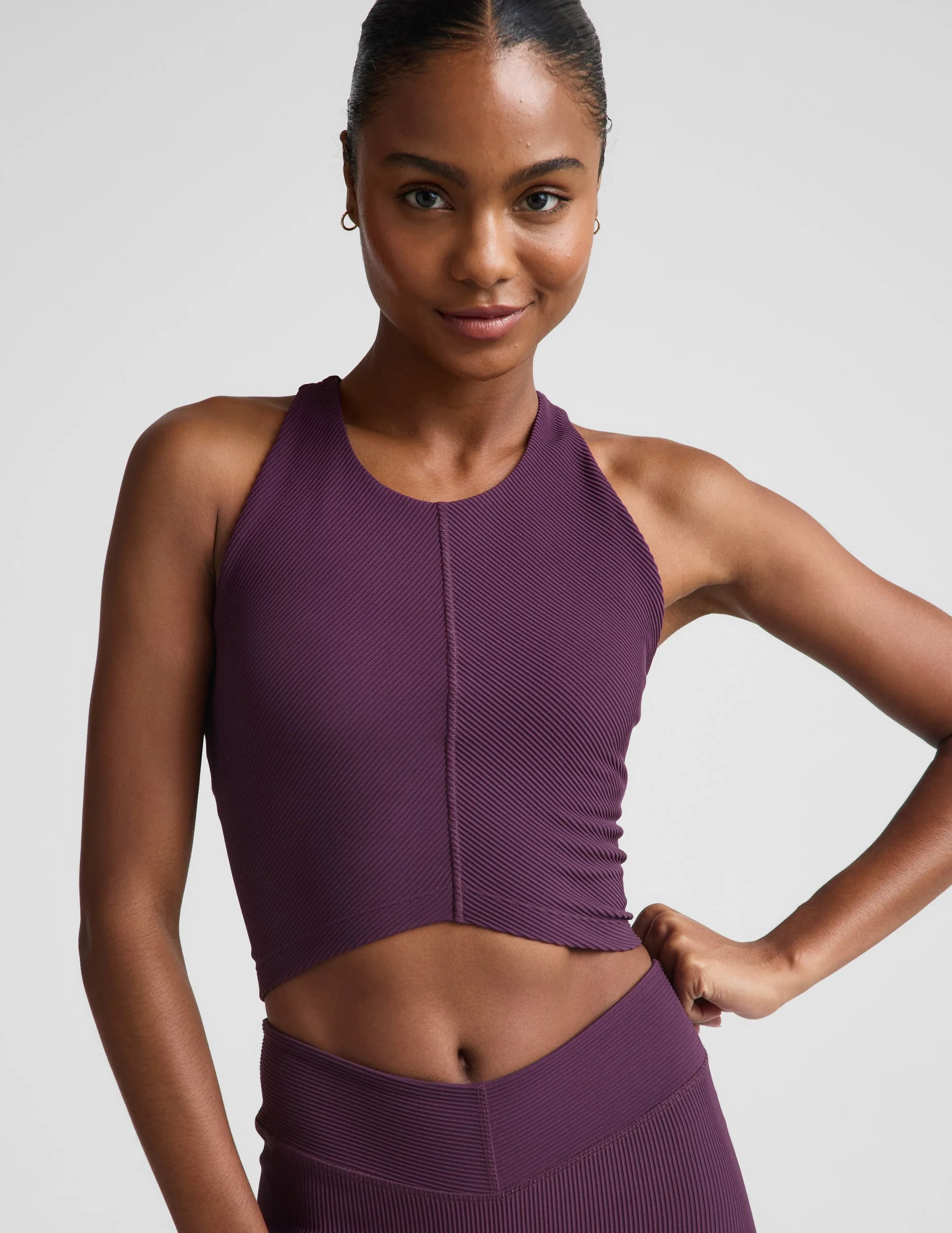 Impulse Ribbed High Neck Tank sold by Beyond Yoga