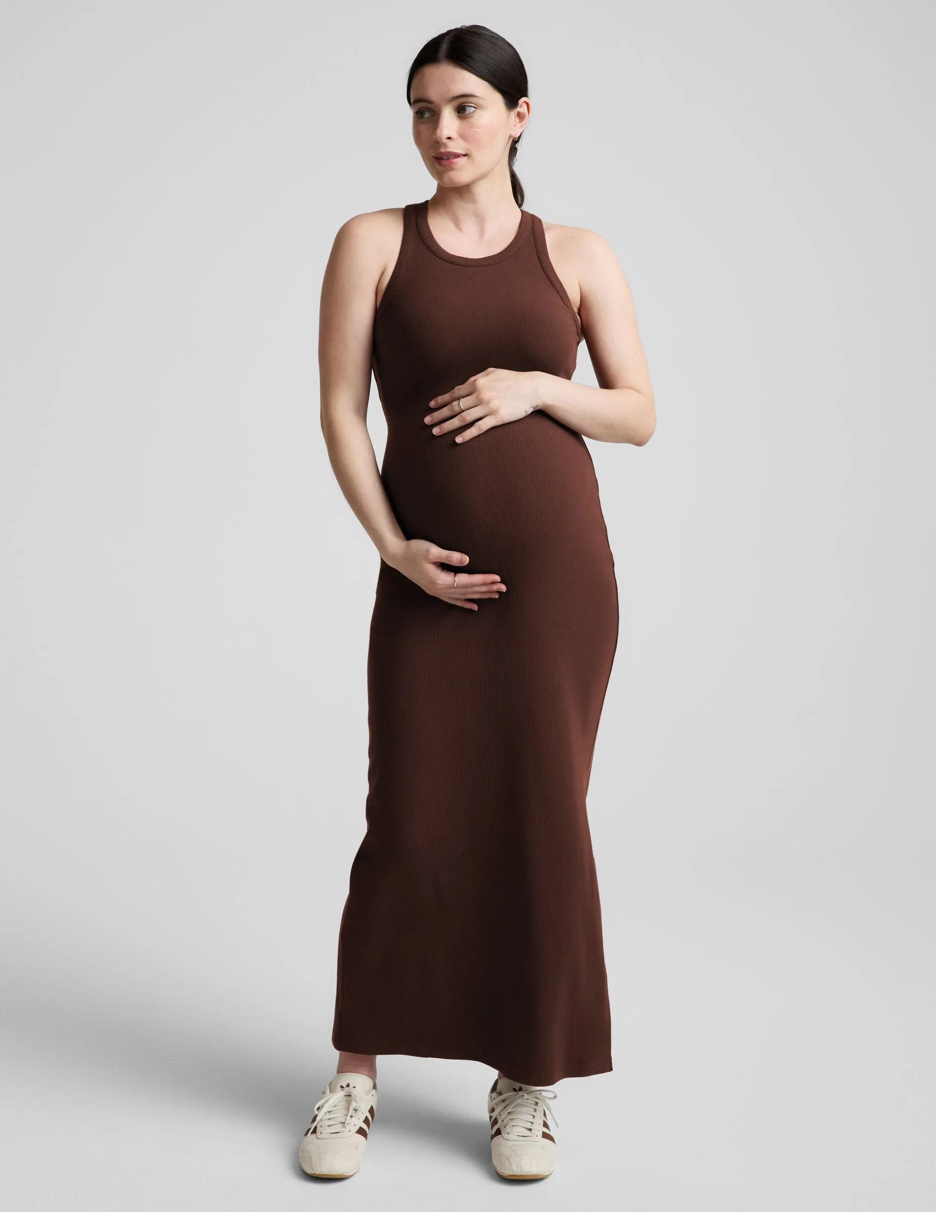 Ribbed High Neck Maxi Dress sold by Beyond Yoga product image thumbnail 2