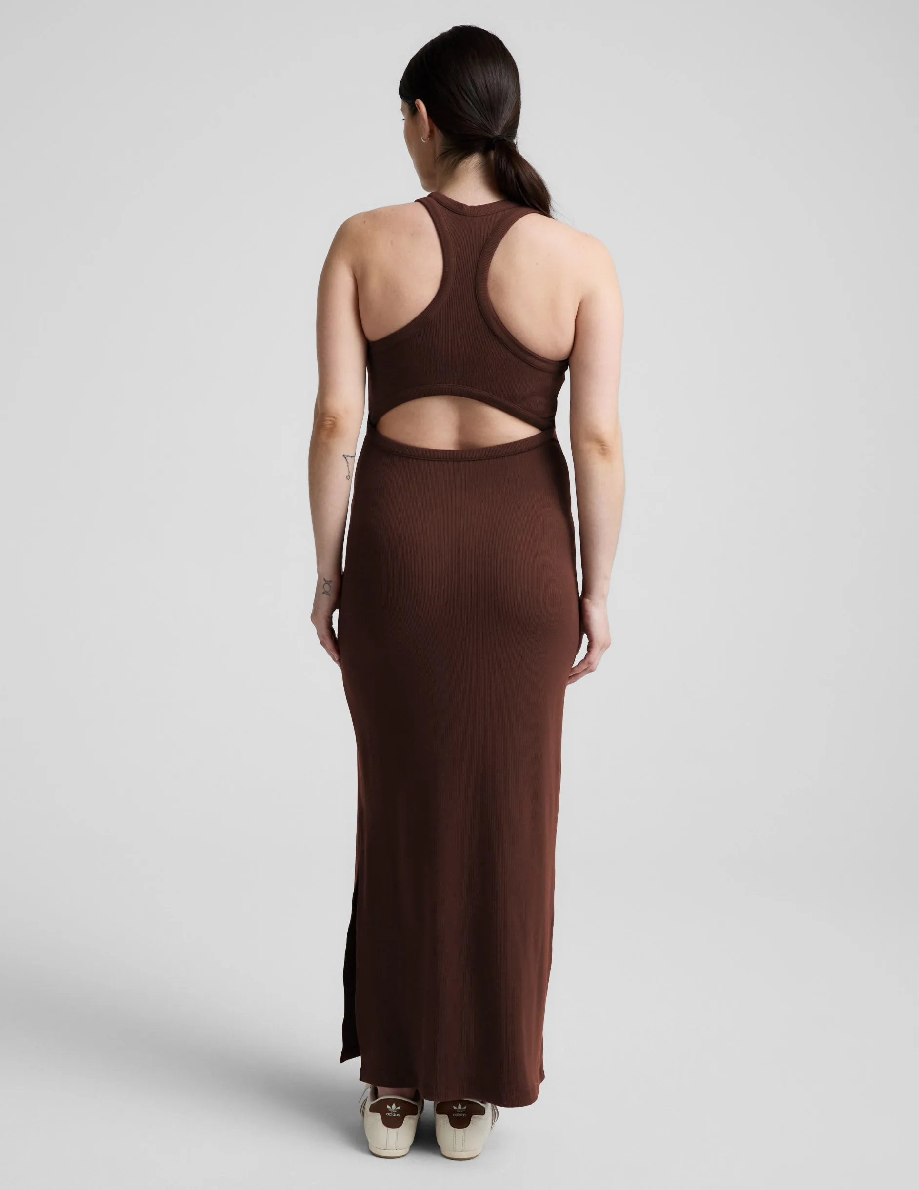 Ribbed High Neck Maxi Dress sold by Beyond Yoga product image thumbnail 4