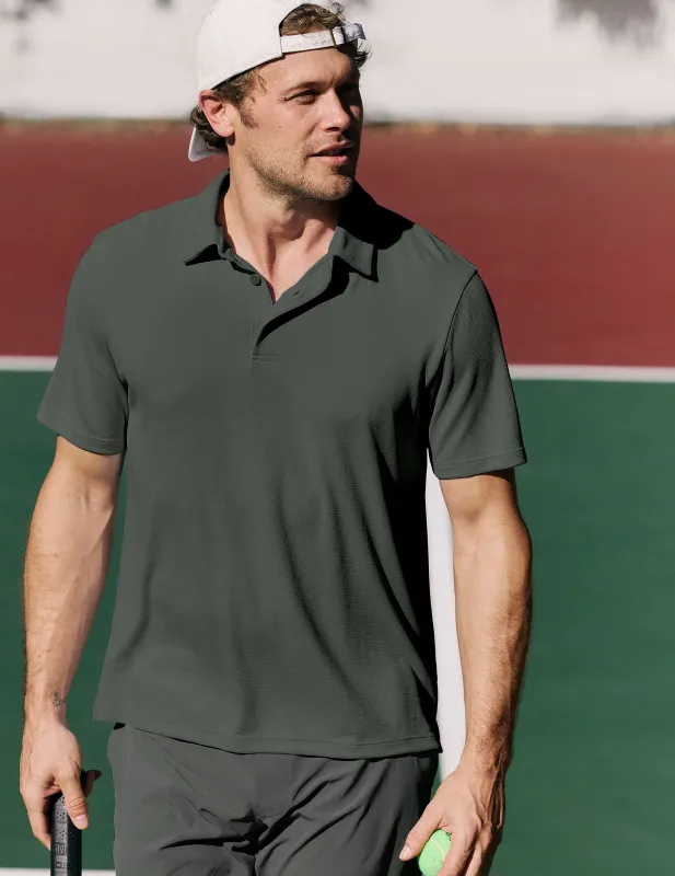 All In Active Men's Polo made by Beyond Yoga