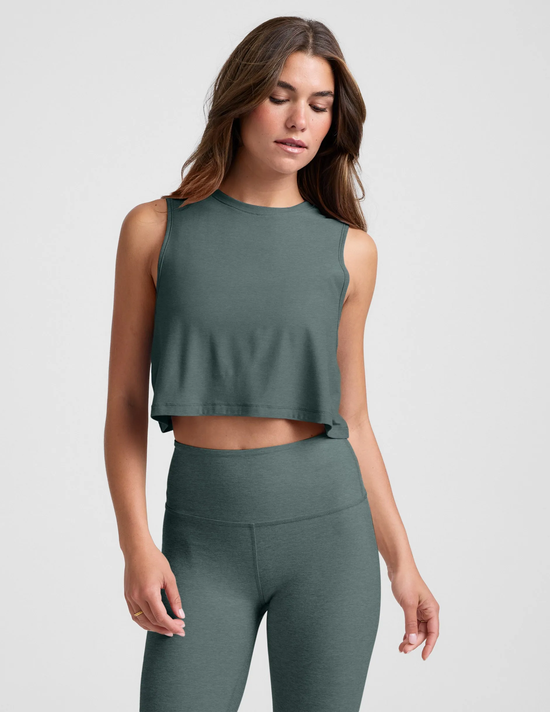 Featherweight Minimal Cropped Tank sold by Beyond Yoga product image thumbnail 2