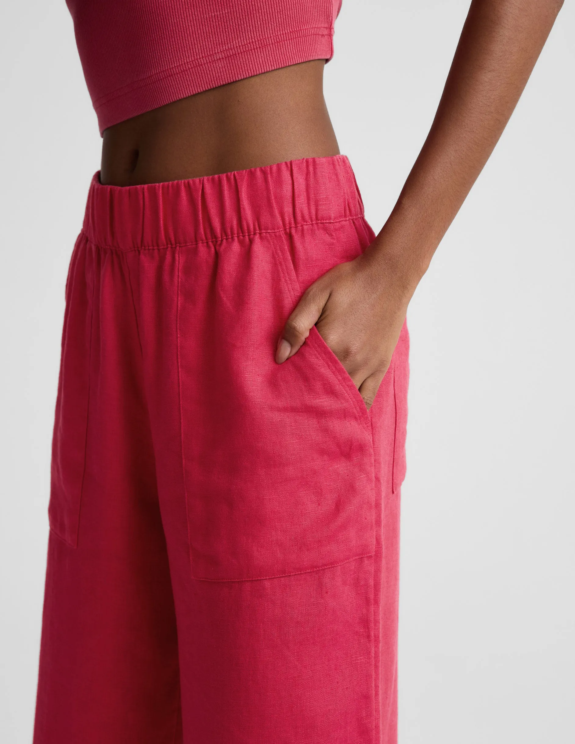 SoftWash Linen Easy Wide Leg Pant 31" sold by Beyond Yoga product image thumbnail 2