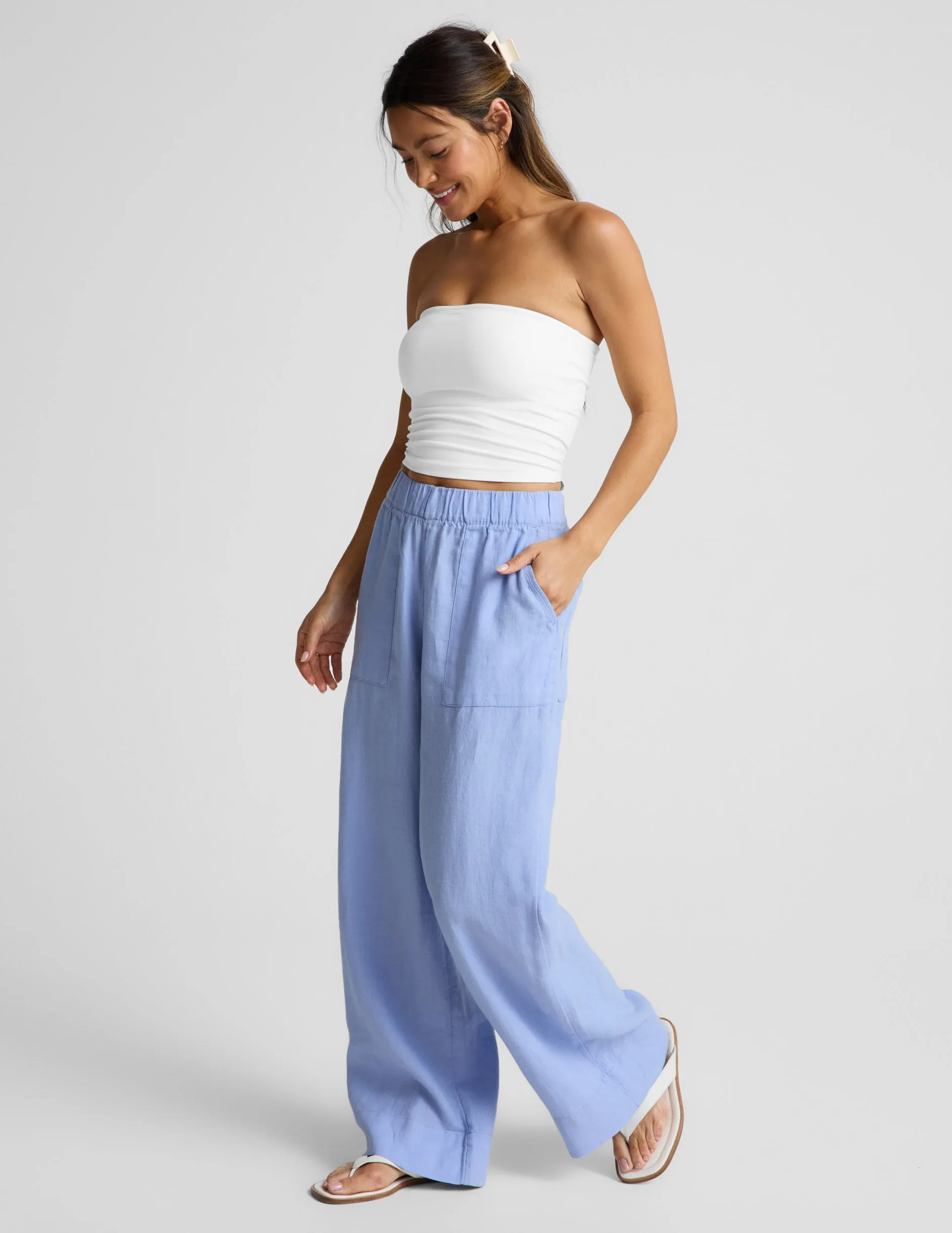 SoftWash Linen Easy Wide Leg Pant 31" sold by Beyond Yoga product image thumbnail 2