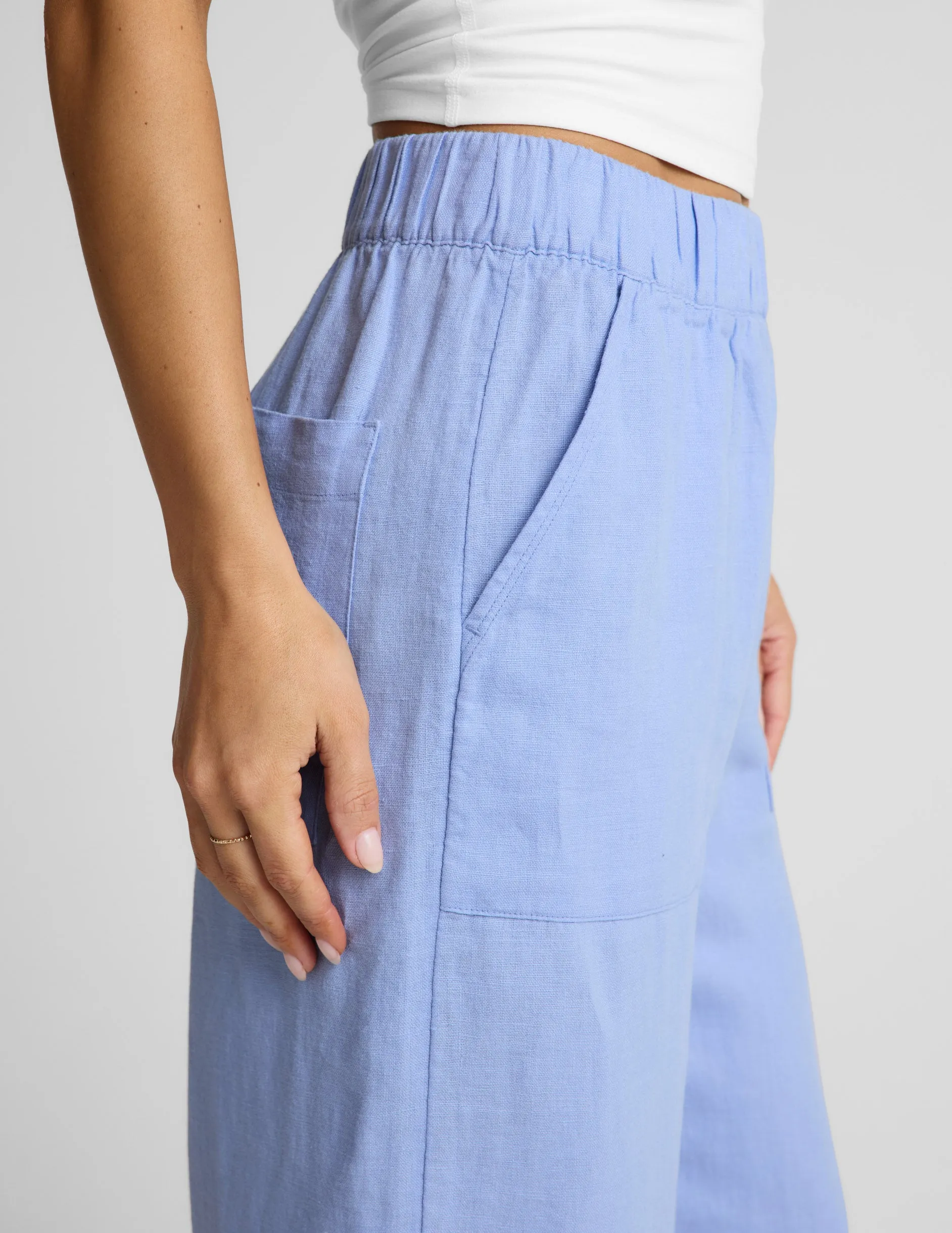 SoftWash Linen Easy Wide Leg Pant 31" sold by Beyond Yoga product image thumbnail 4
