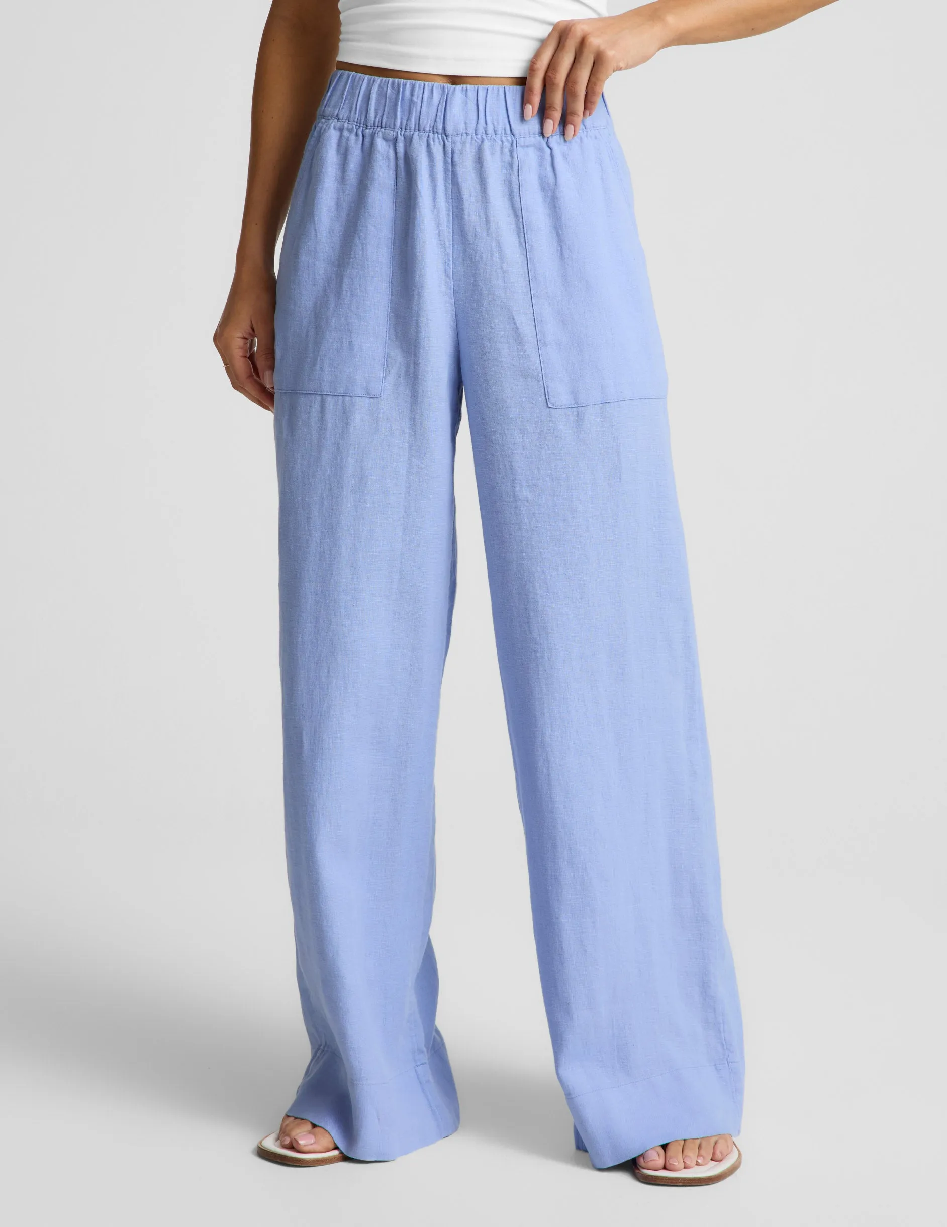 SoftWash Linen Easy Wide Leg Pant 31" sold by Beyond Yoga product image thumbnail 3