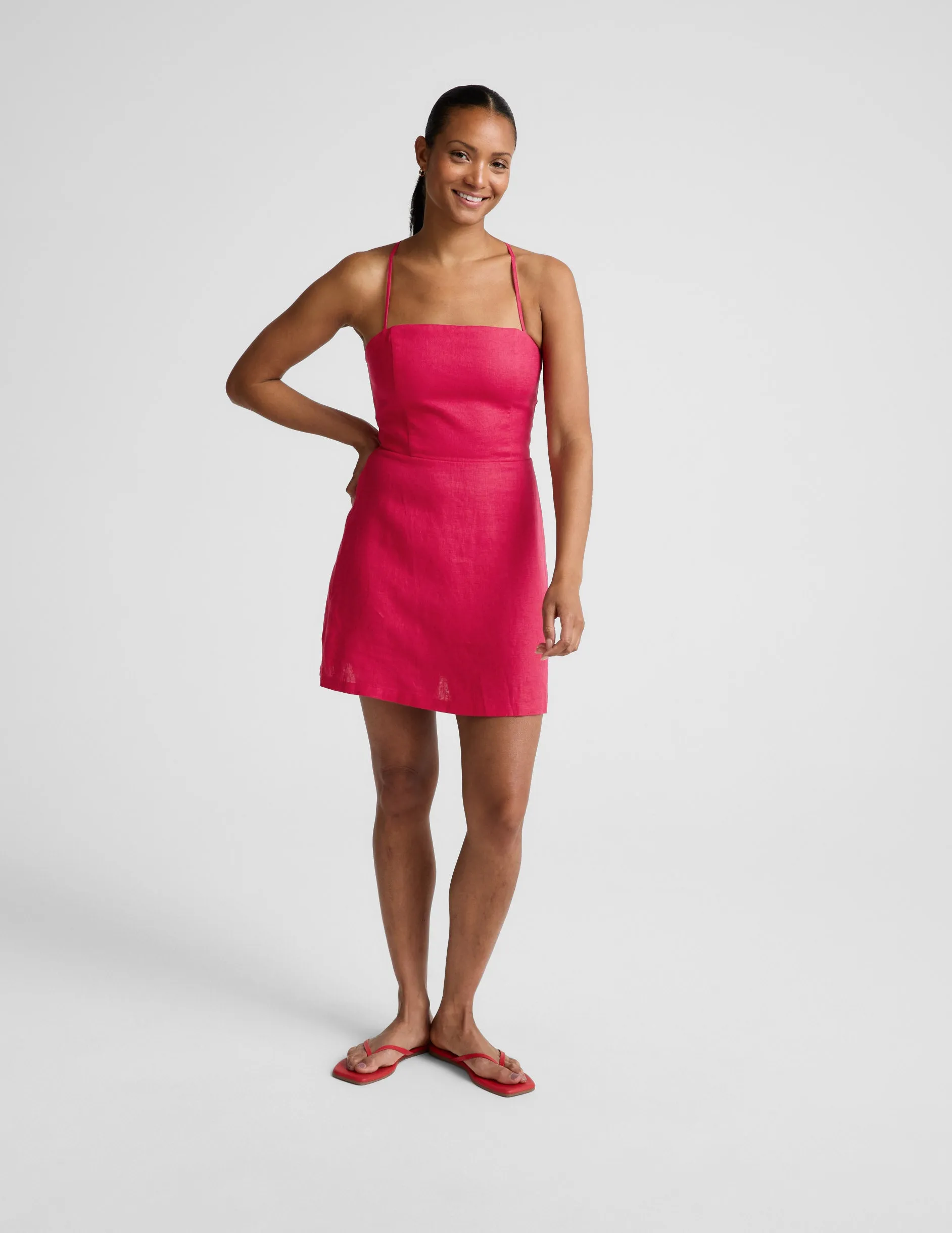 SoftWash Linen Seaside Mini Dress sold by Beyond Yoga product image thumbnail 4