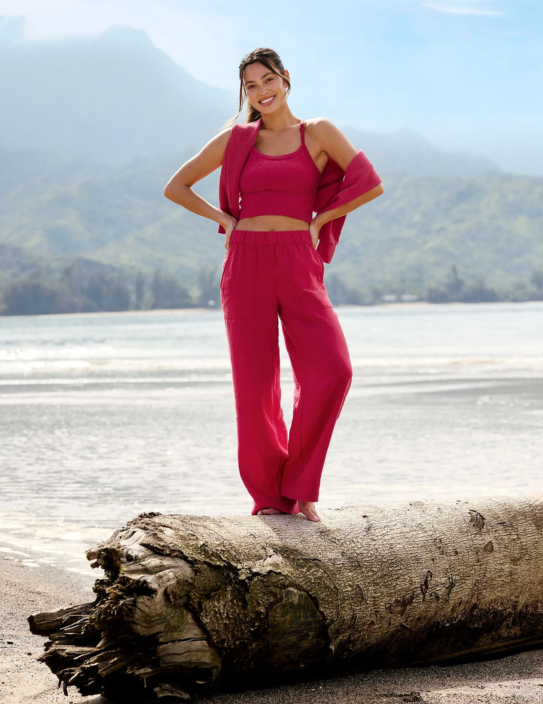 SoftWash Linen Easy Wide Leg Pant 29" sold by Beyond Yoga