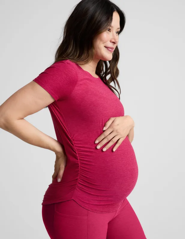 Featherweight One & Only Maternity Tee made by Beyond Yoga