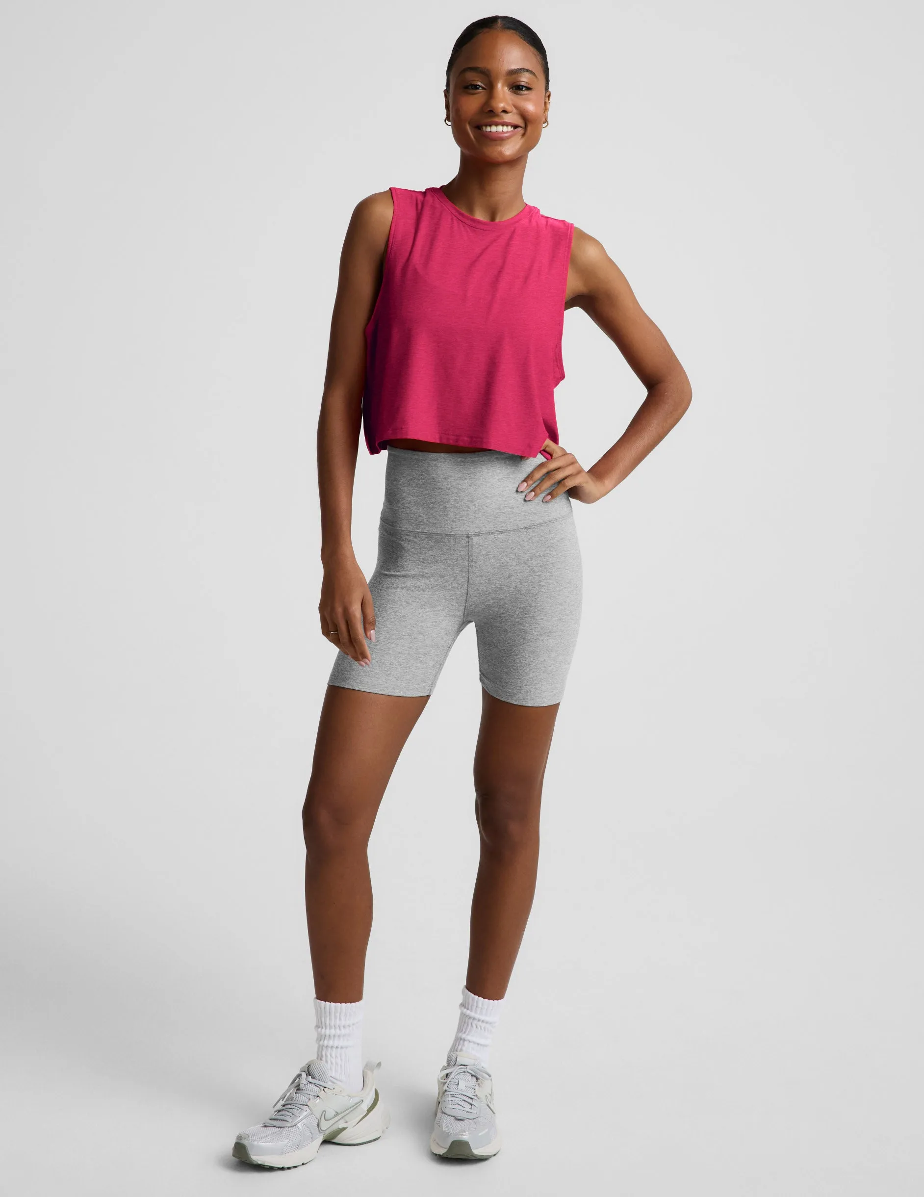 Featherweight Minimal Cropped Tank sold by Beyond Yoga product image thumbnail 3
