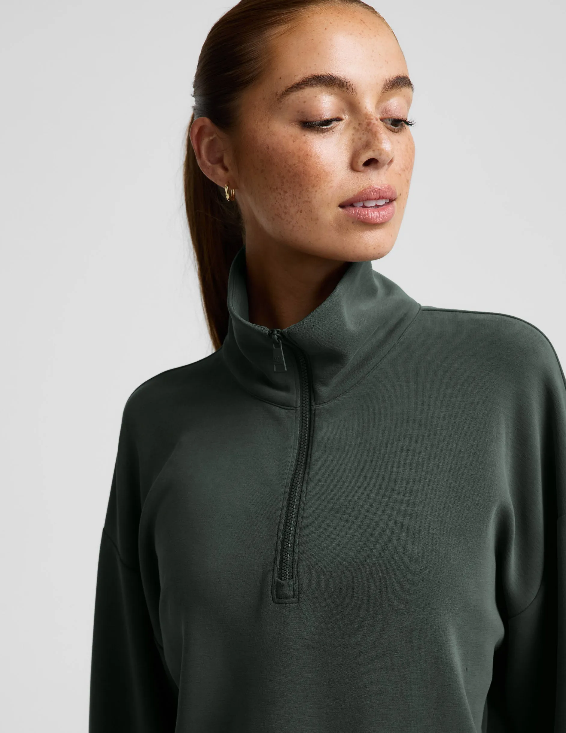 Luxe Sandwash Half Zip Pullover sold by Beyond Yoga product image thumbnail 2