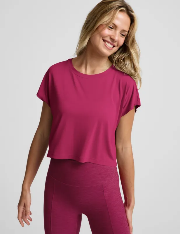 Studio Luxe Cropped Tee made by Beyond Yoga