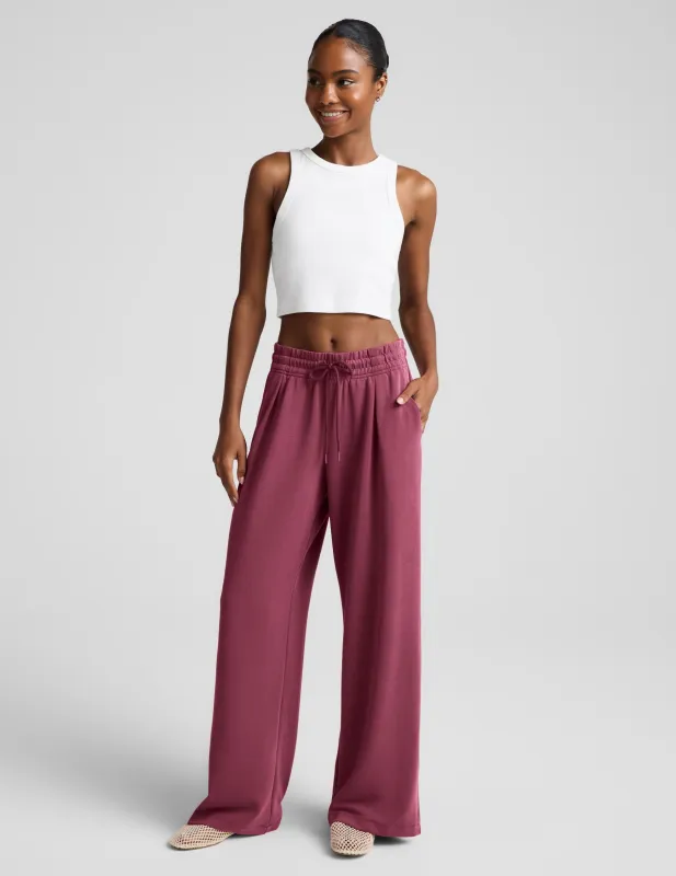 Luxe Sandwash Double Knit Wide Leg Pant made by Beyond Yoga