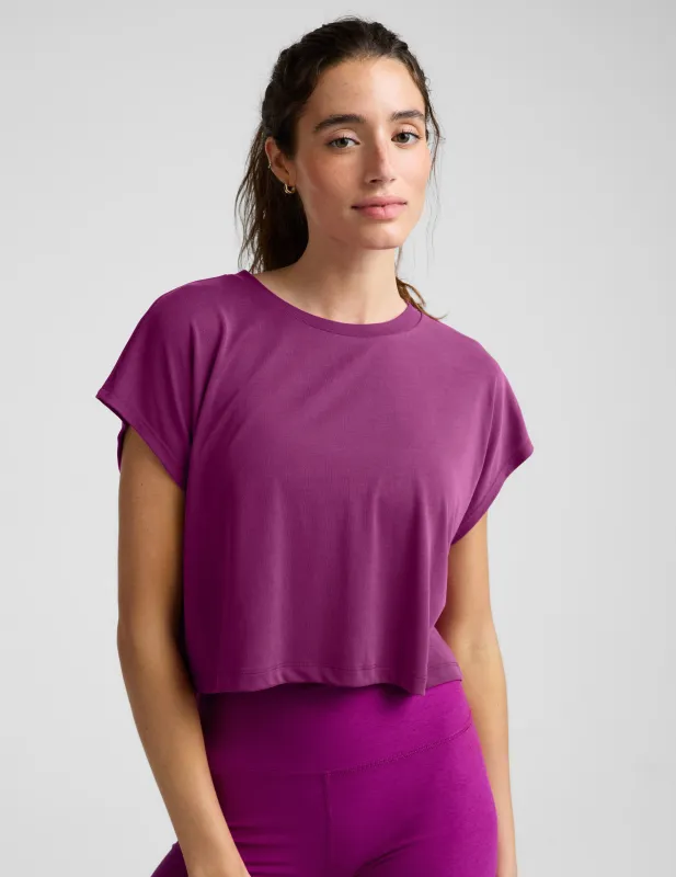 Studio Luxe Cropped Tee made by Beyond Yoga