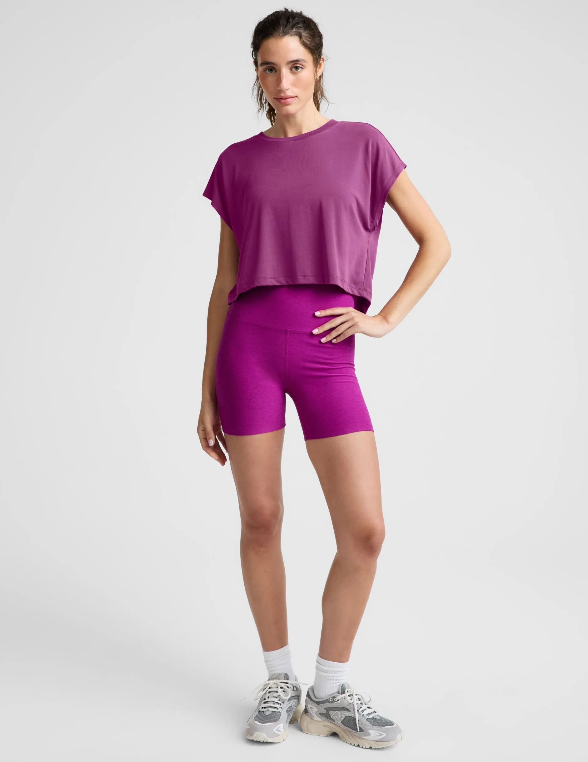 Studio Luxe Cropped Tee sold by Beyond Yoga product image thumbnail 4