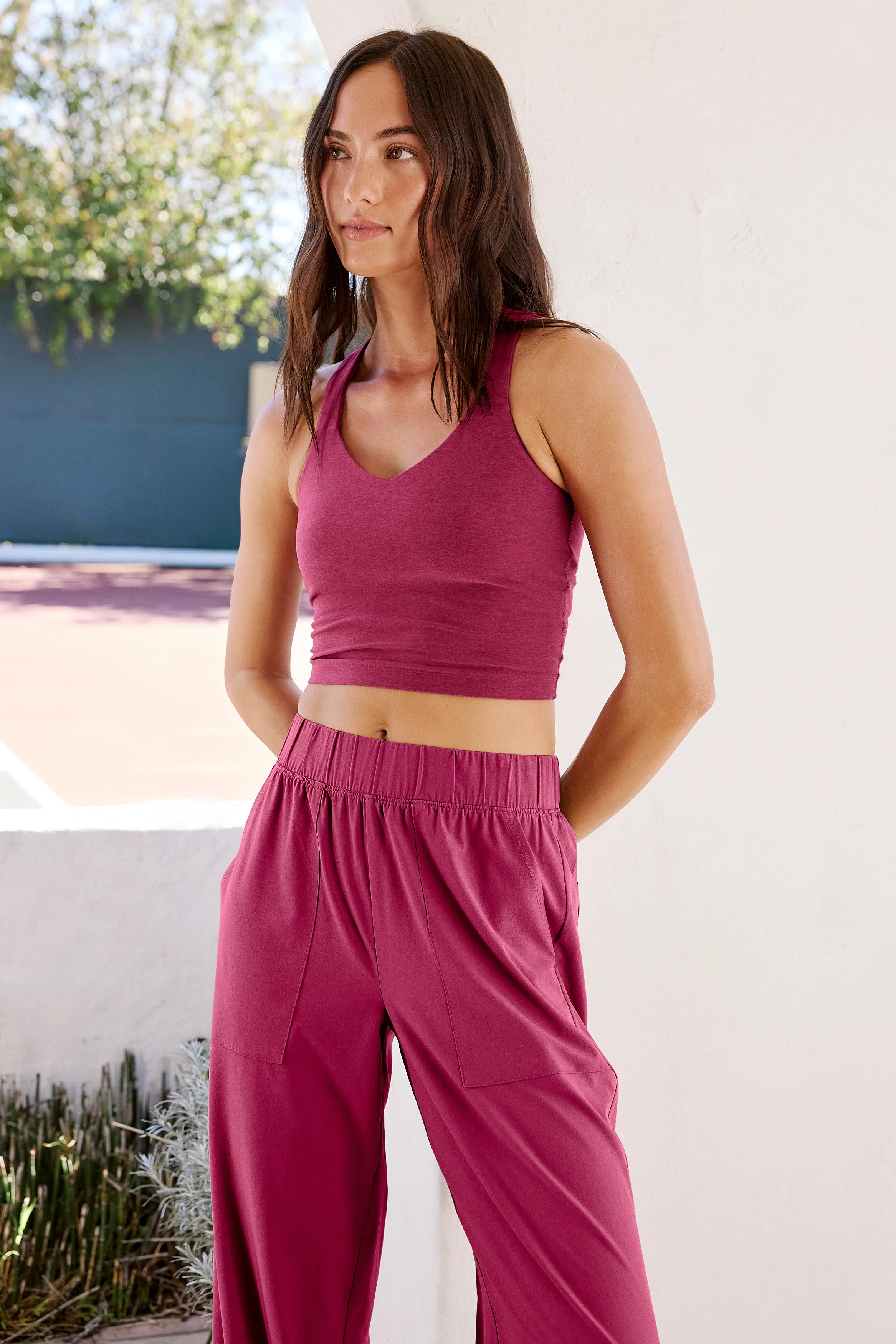 Spacedye™ Twist Through Cropped Tank sold by Beyond Yoga product image thumbnail 2