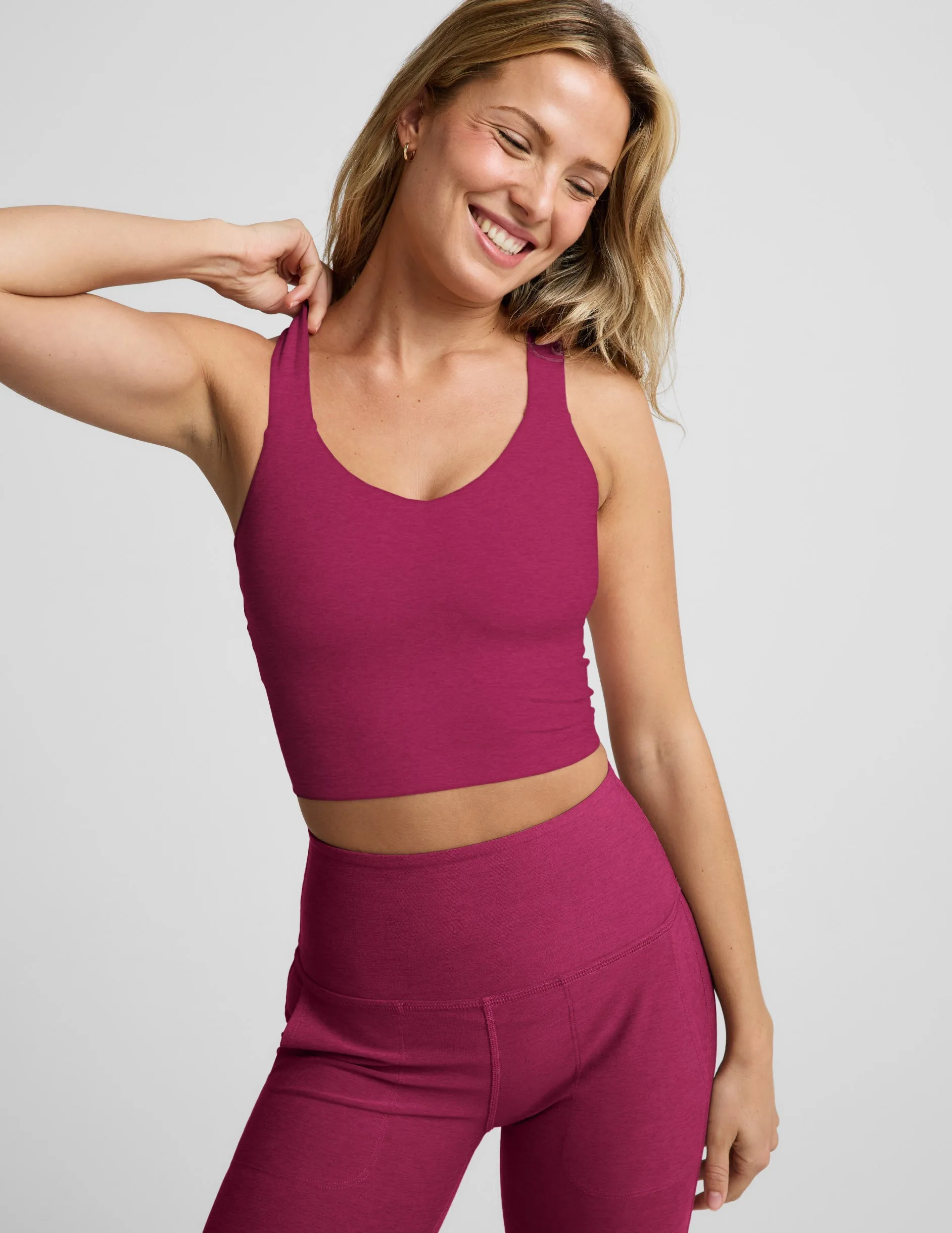Spacedye™ Twist Through Cropped Tank sold by Beyond Yoga product image thumbnail 3