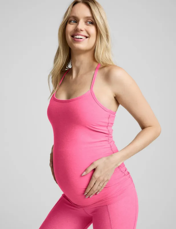 Spacedye™ Keep Your Cool Maternity Slim Racerback Tank made by Beyond Yoga