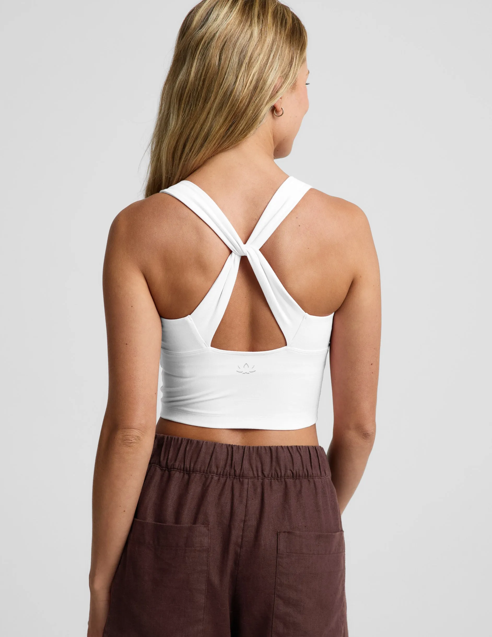 Spacedye™ Twist Through Cropped Tank sold by Beyond Yoga product image thumbnail 3