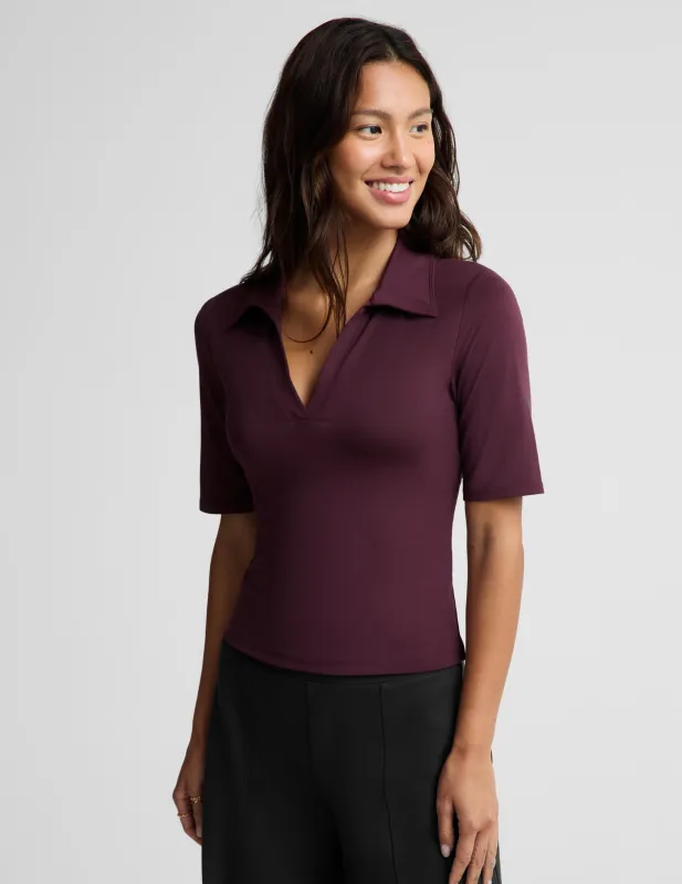 Sport Active V-Neck Polo made by Beyond Yoga