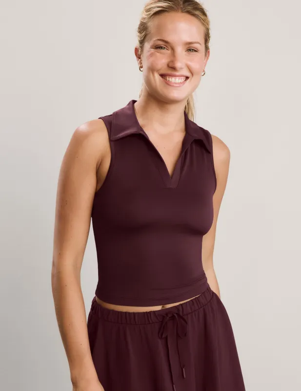 Sport Active Polo Tank made by Beyond Yoga