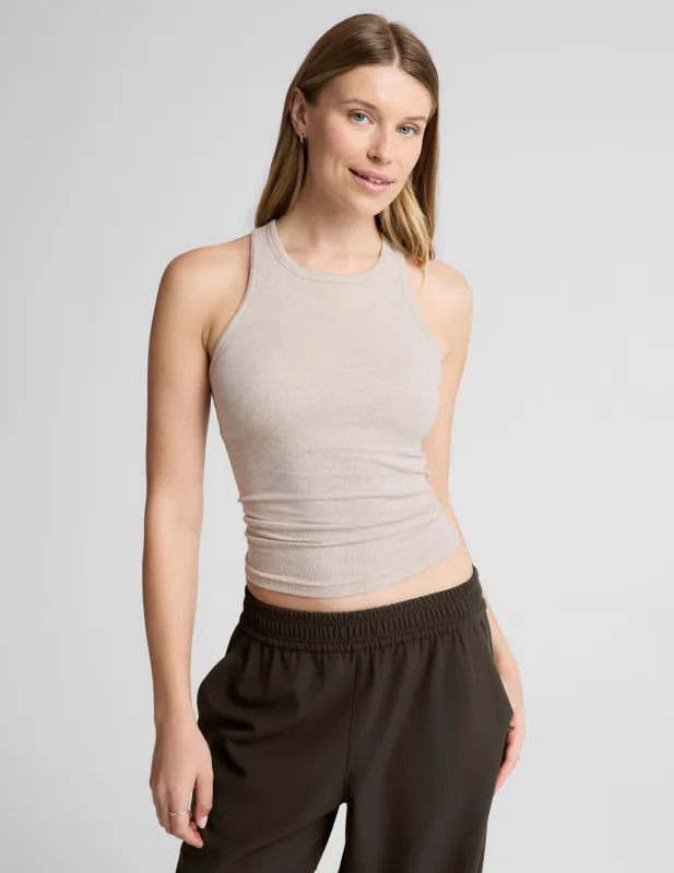 On-Point Rib Tank made by Beyond Yoga