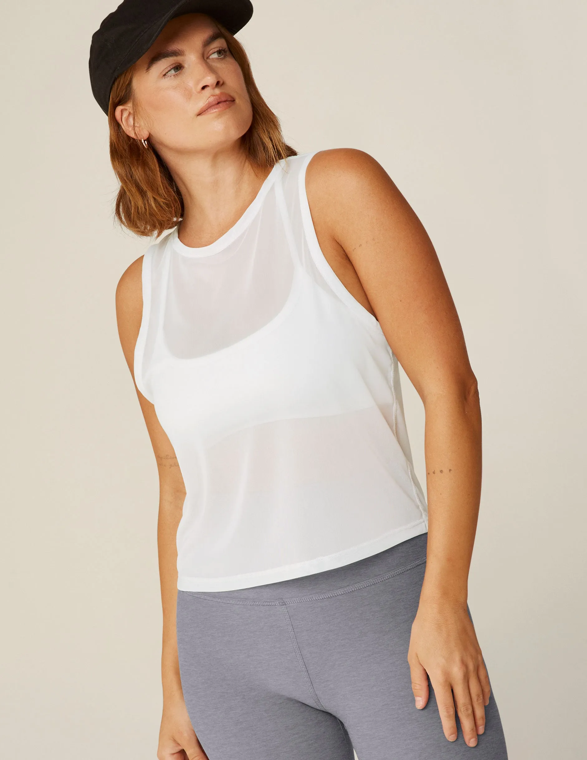 Show Off Mesh Tank sold by Beyond Yoga