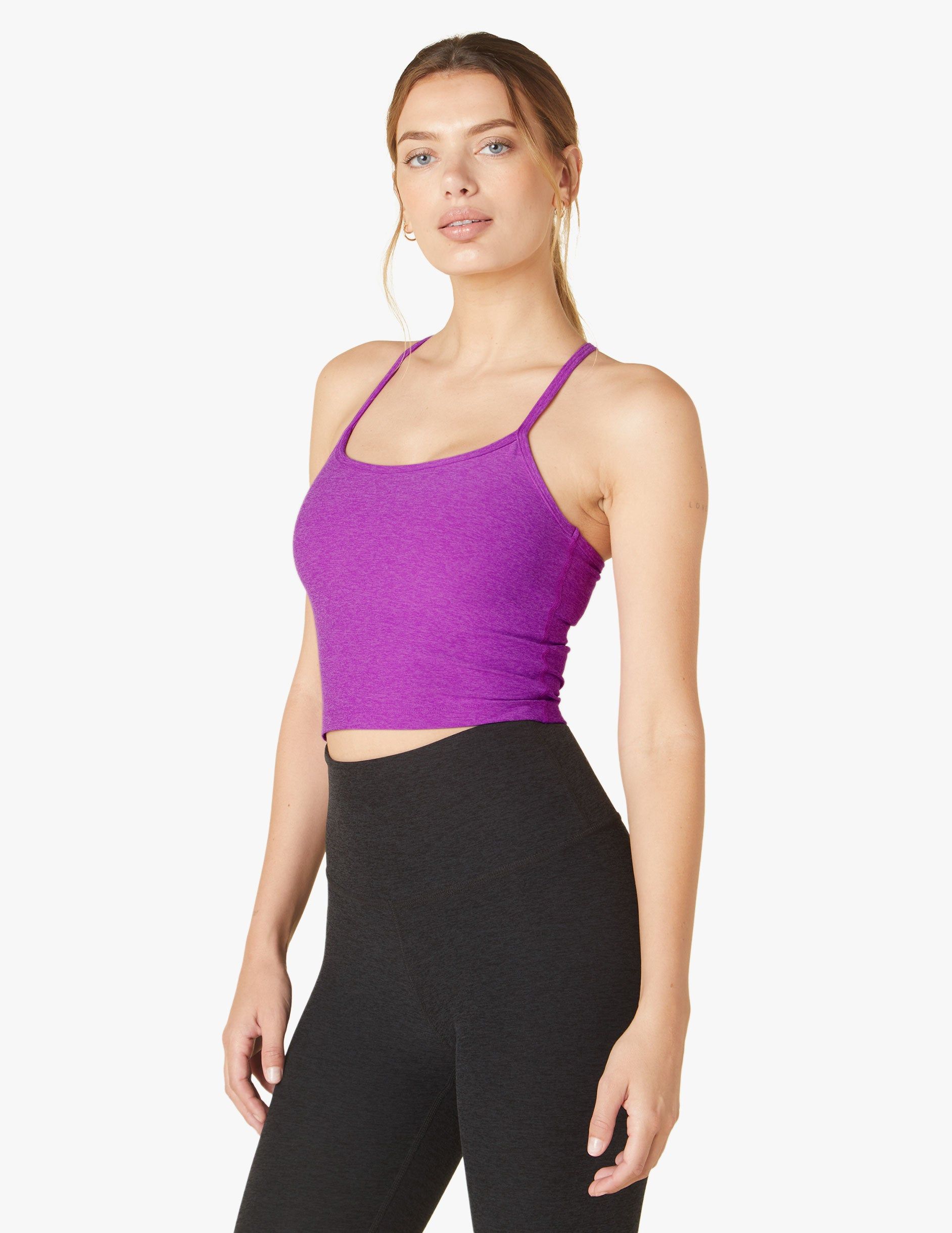 Spacedye Slim Racerback Cropped Tank sold by Beyond Yoga product image thumbnail 2