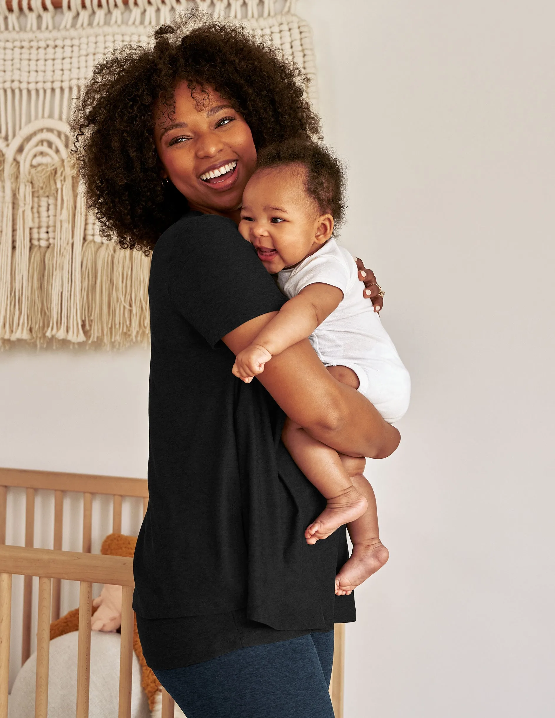 Featherweight Cozy Cover Maternity Nursing Tee sold by Beyond Yoga product image thumbnail 4