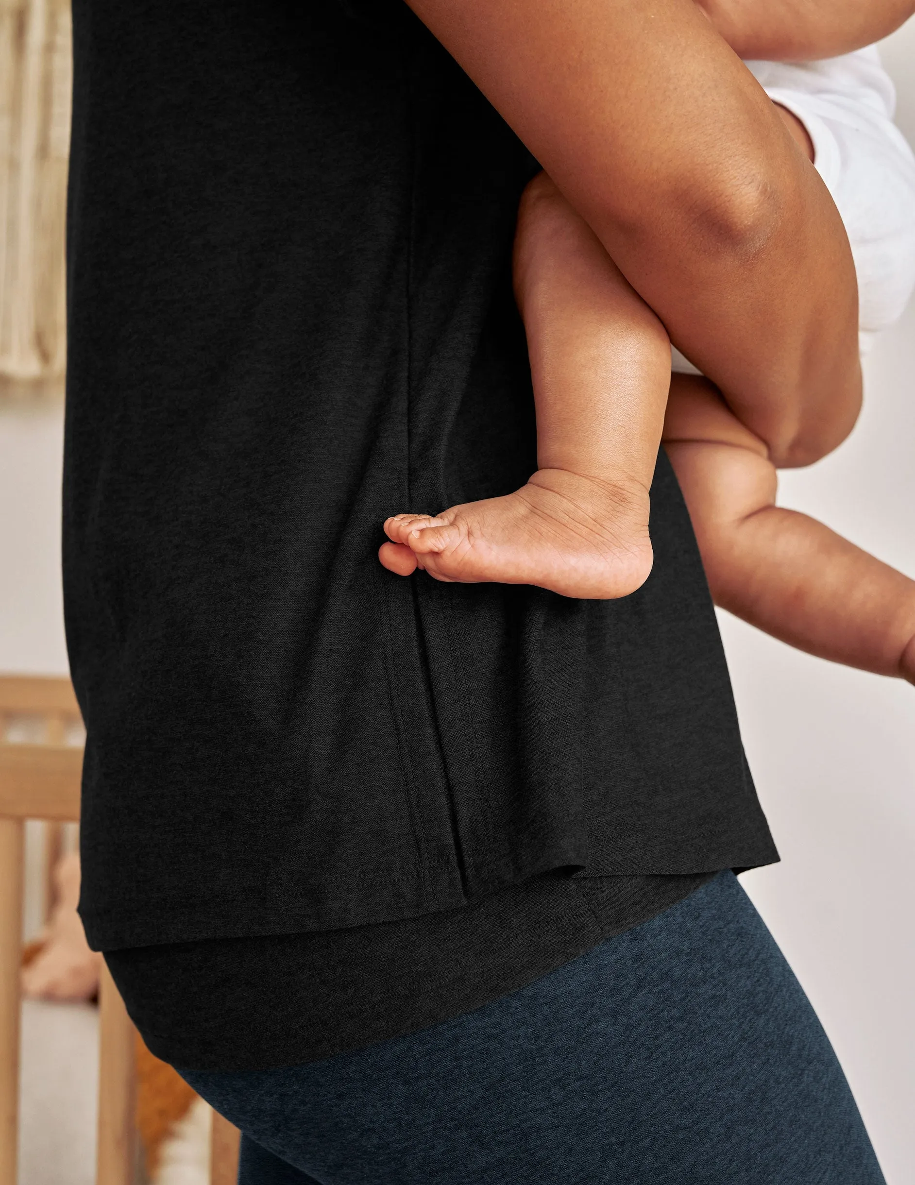 Featherweight Cozy Cover Maternity Nursing Tee sold by Beyond Yoga product image thumbnail 5