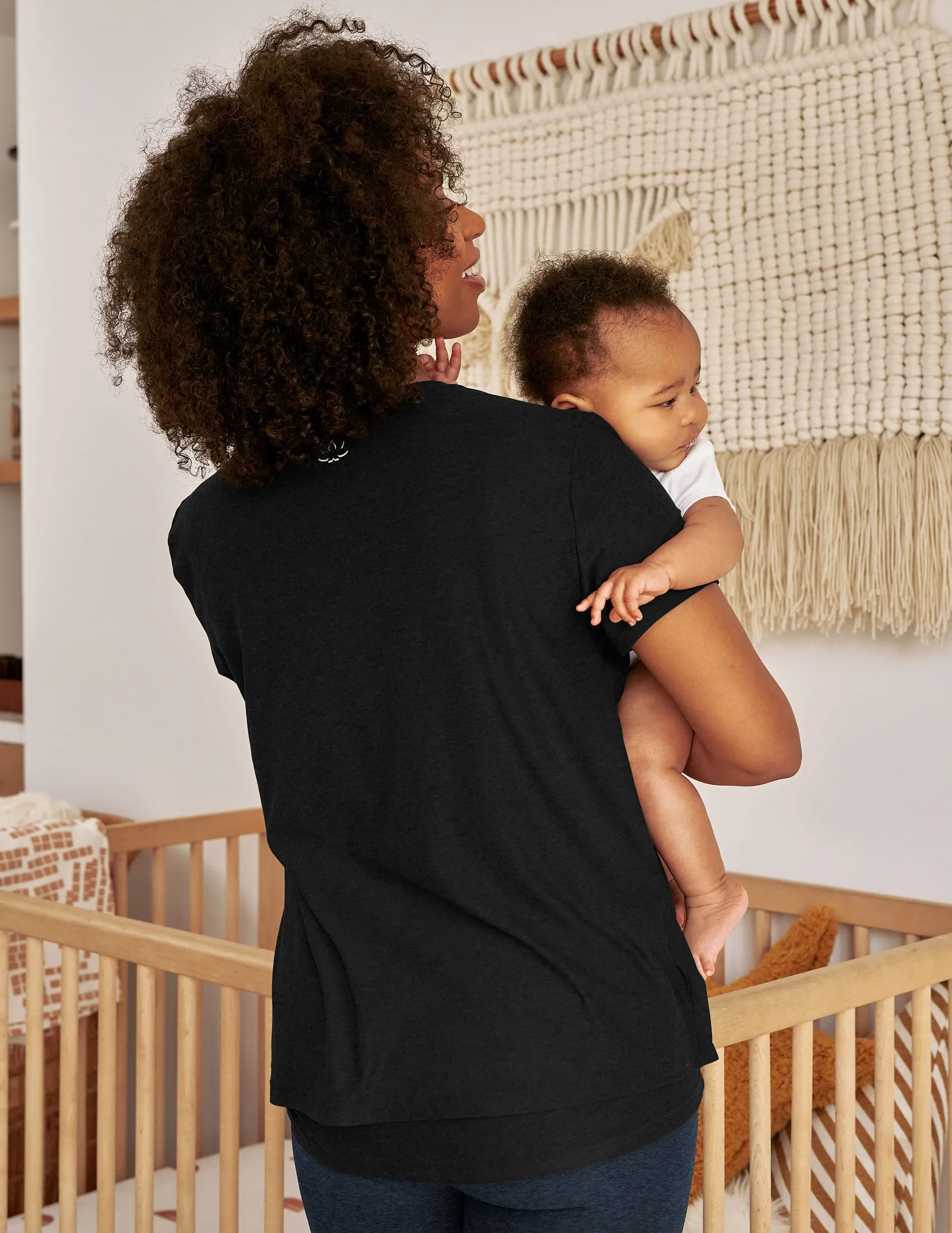 Featherweight Cozy Cover Maternity Nursing Tee sold by Beyond Yoga product image thumbnail 3