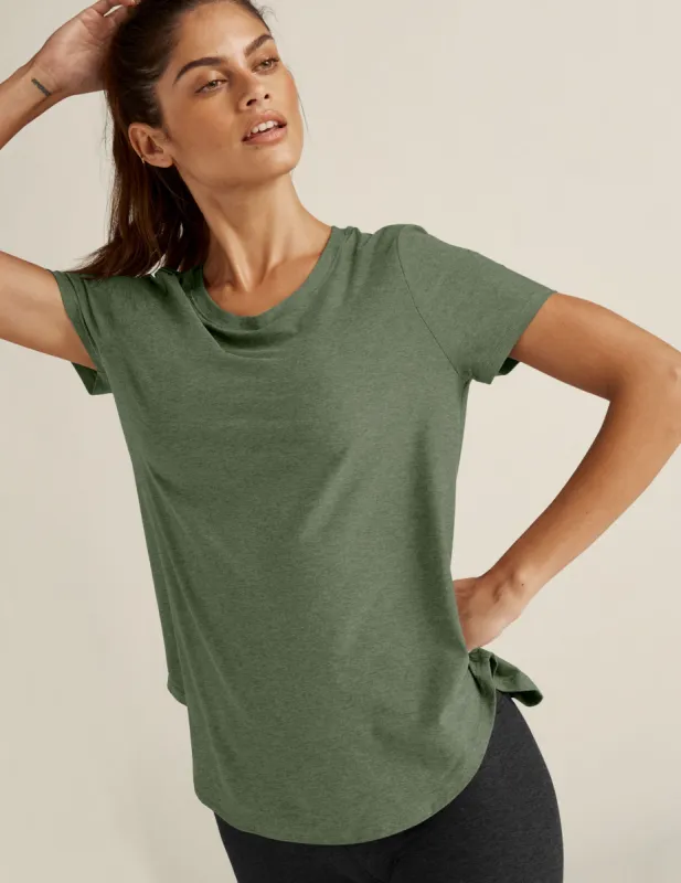 Featherweight On The Down Low Tee sold by Beyond Yoga