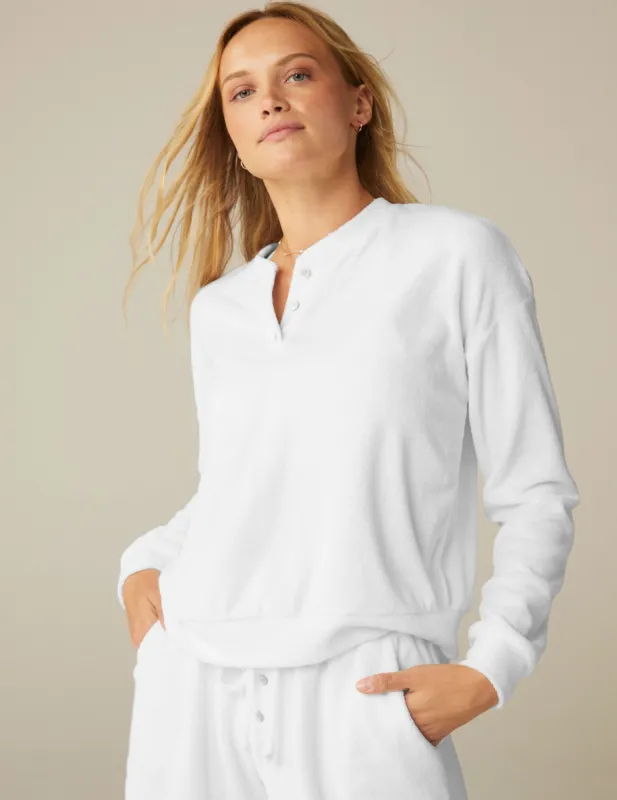 Beyond Yoga X DONNI. Terry Henley Sweatshirt sold by Beyond Yoga