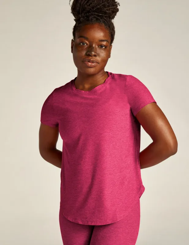 Featherweight On The Down Low Tee sold by Beyond Yoga