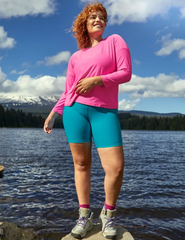 Spacedye High Waisted 7" Biker Short sold by Beyond Yoga