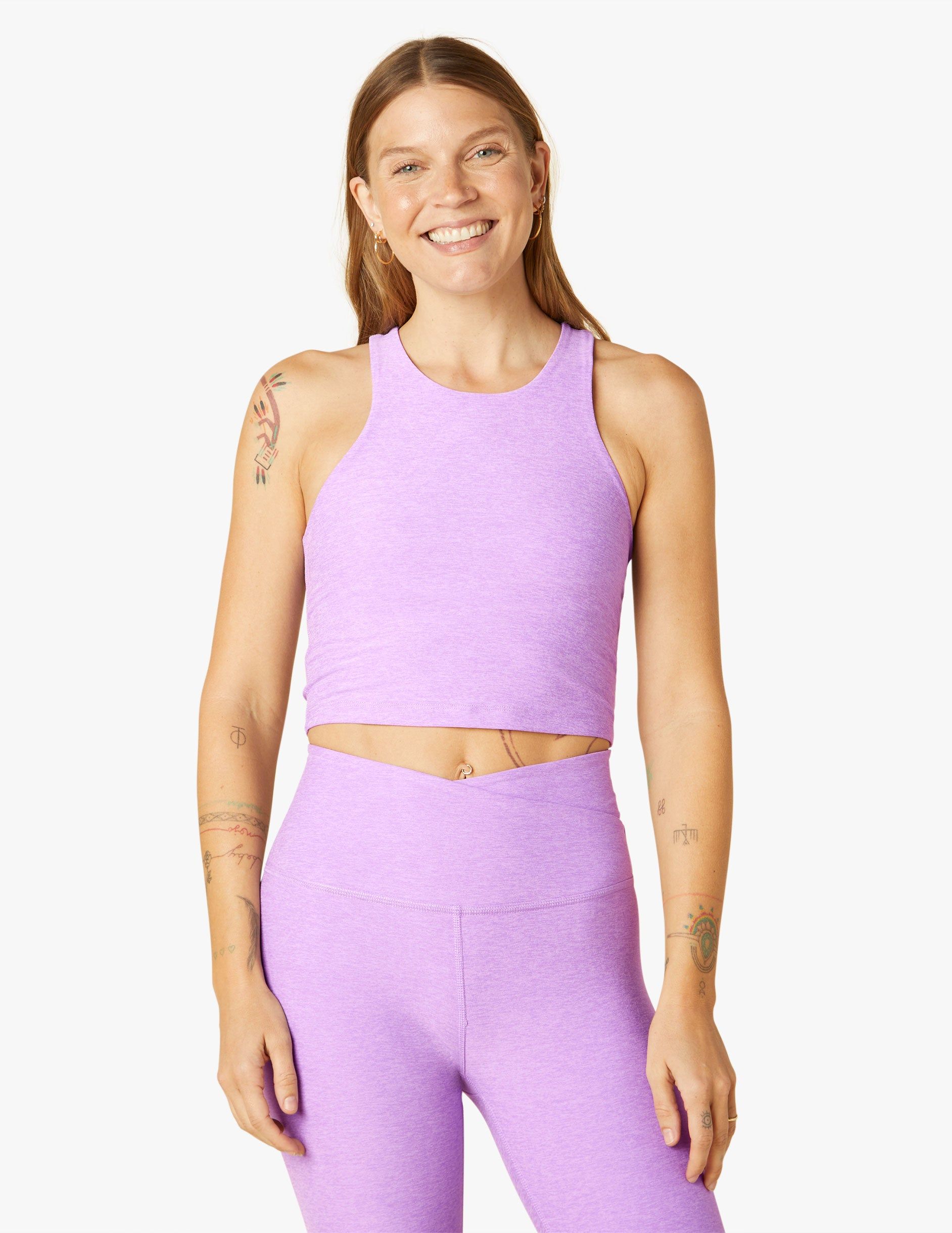 Spacedye Focus Cropped Tank sold by Beyond Yoga