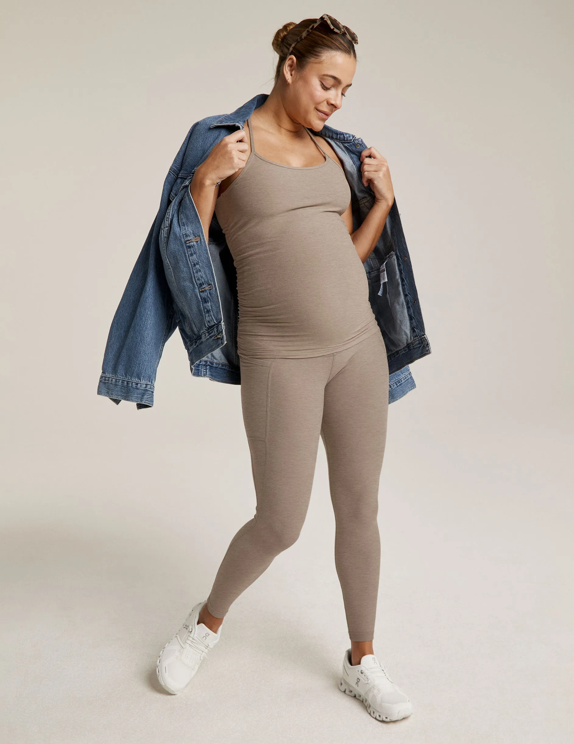 Spacedye Keep Your Cool Maternity Slim Racerback Tank sold by Beyond Yoga product image thumbnail 5