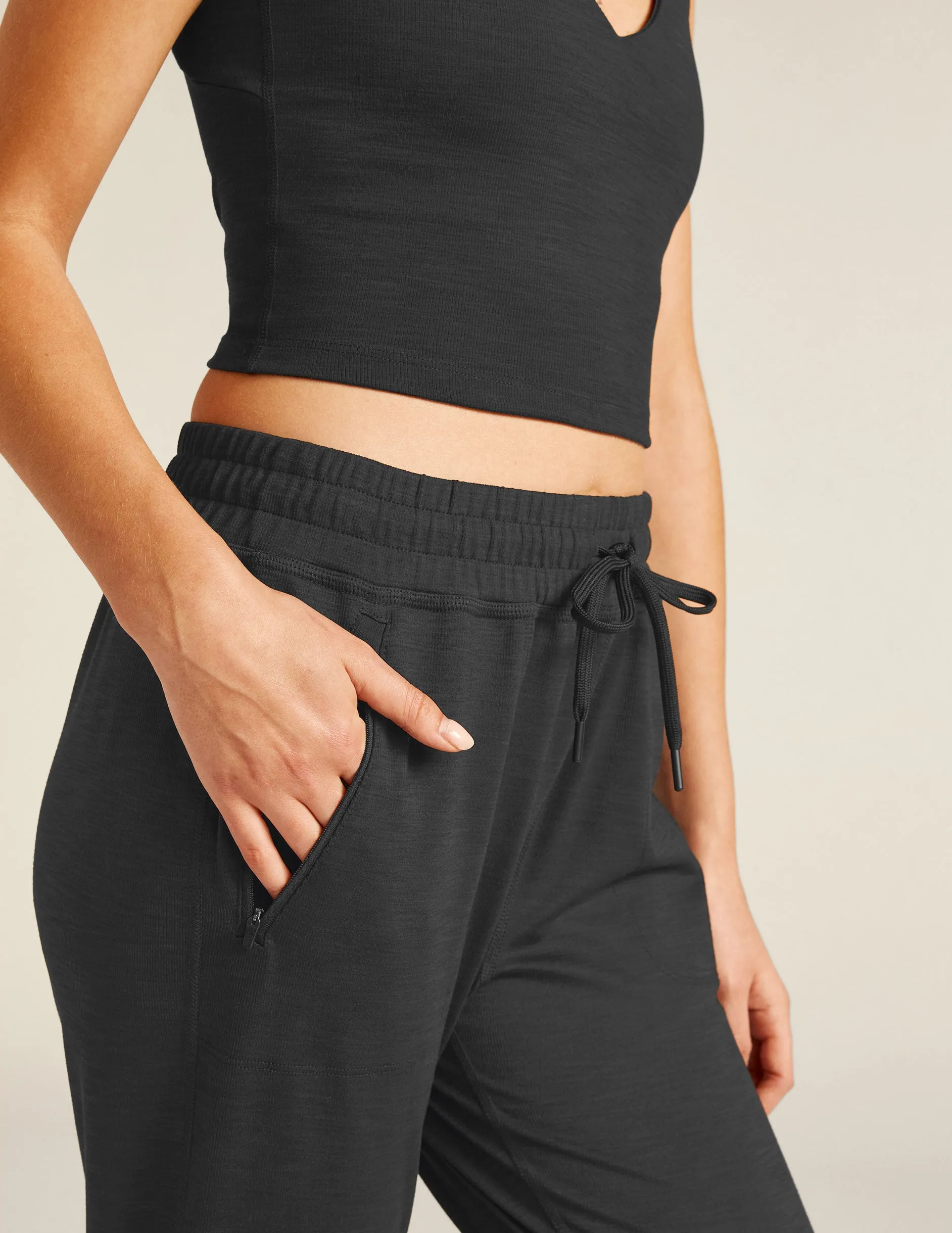Heather Rib Street Jogger sold by Beyond Yoga product image thumbnail 4