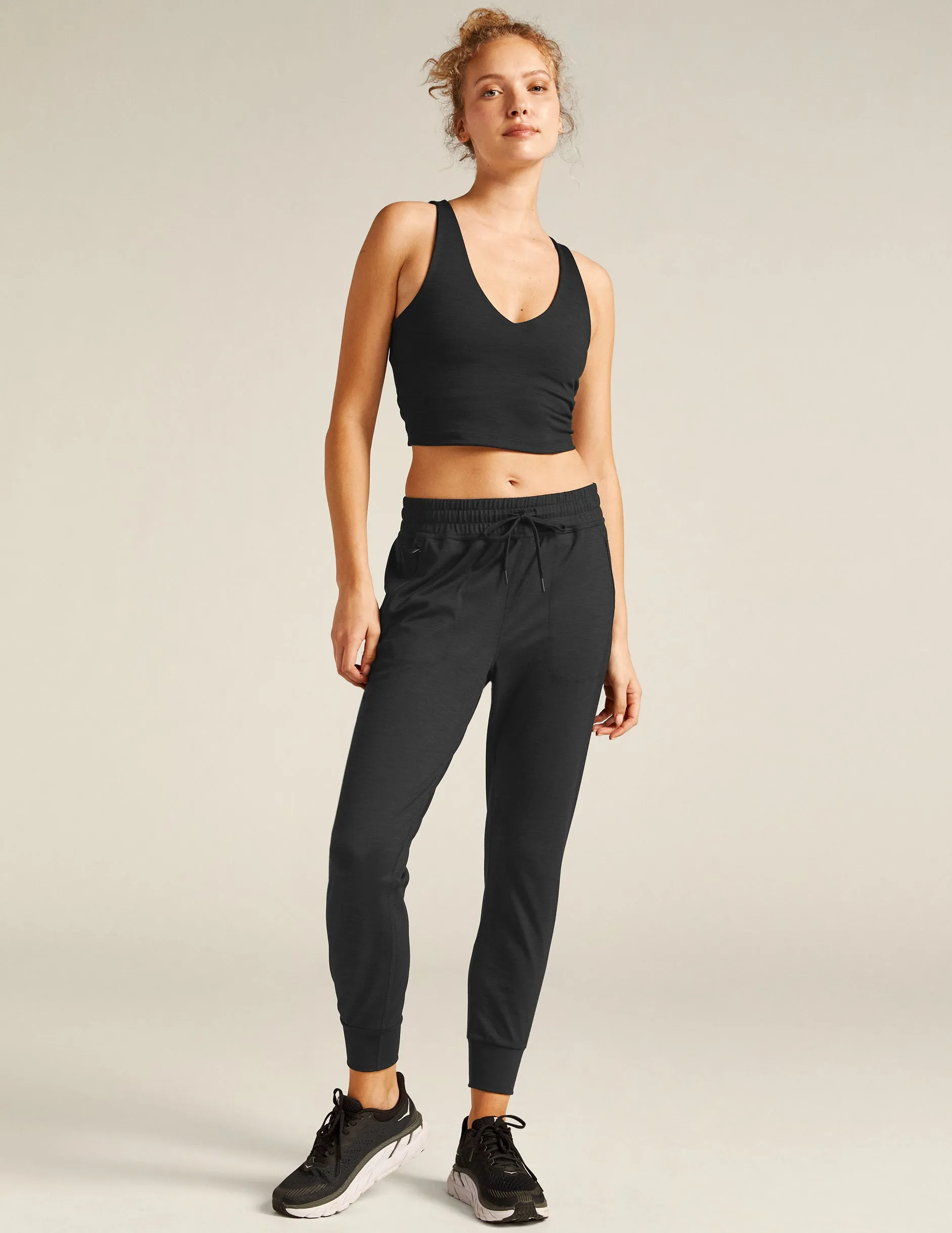 Heather Rib Street Jogger sold by Beyond Yoga product image thumbnail 5