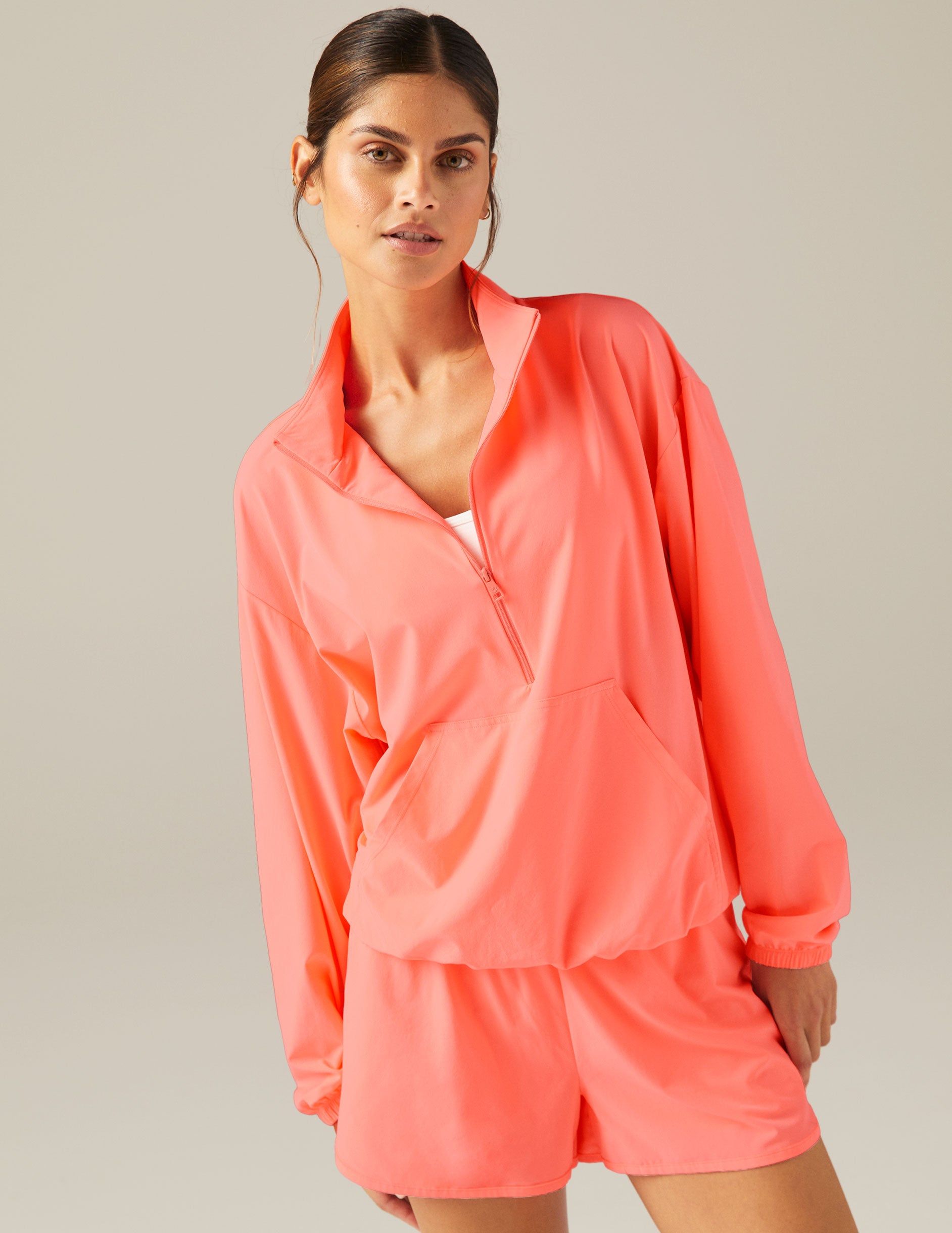 Stretch Woven In Stride Half Zip Pullover sold by Beyond Yoga product image thumbnail 3