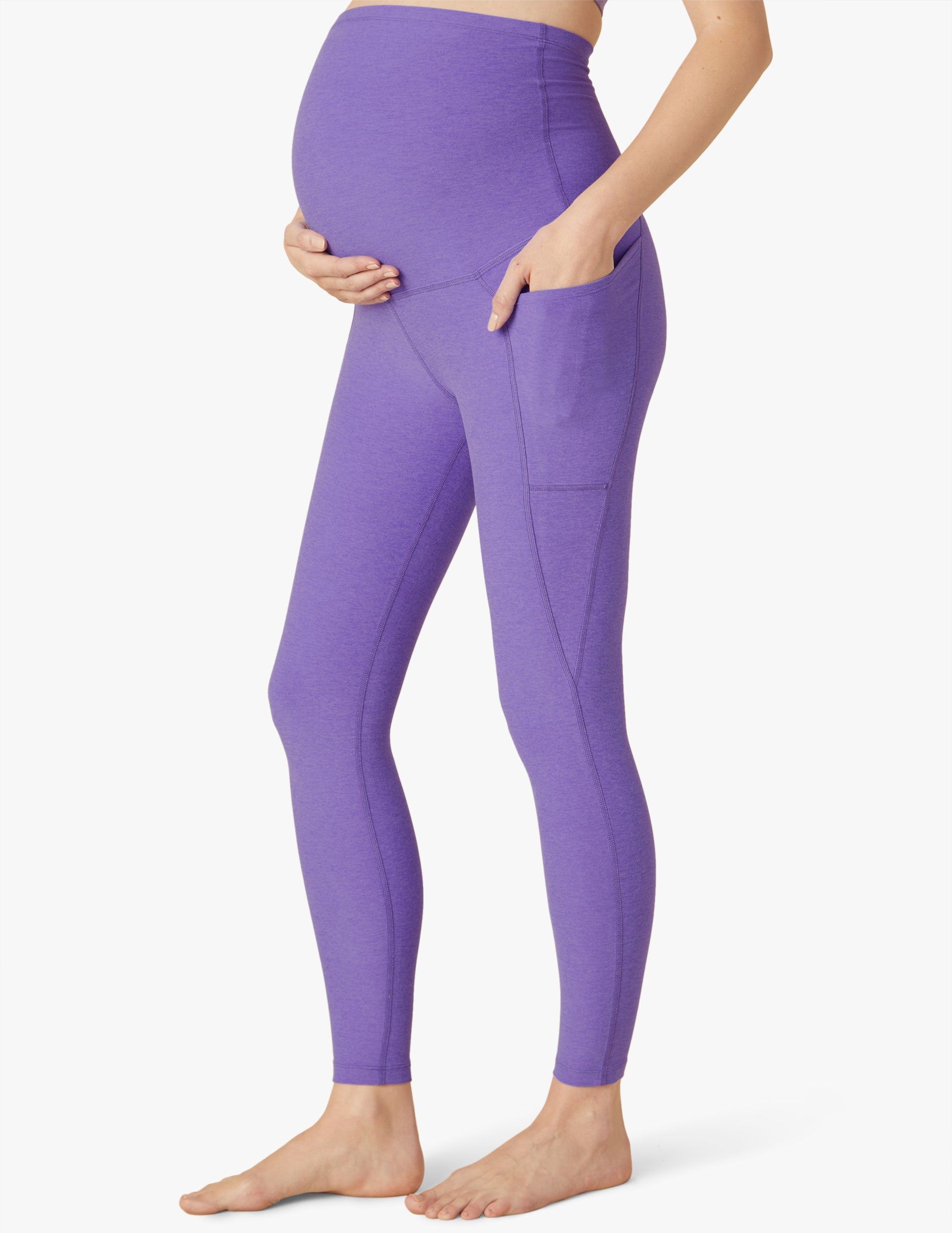 Spacedye Love the Bump Maternity Pocket Midi Legging sold by Beyond Yoga