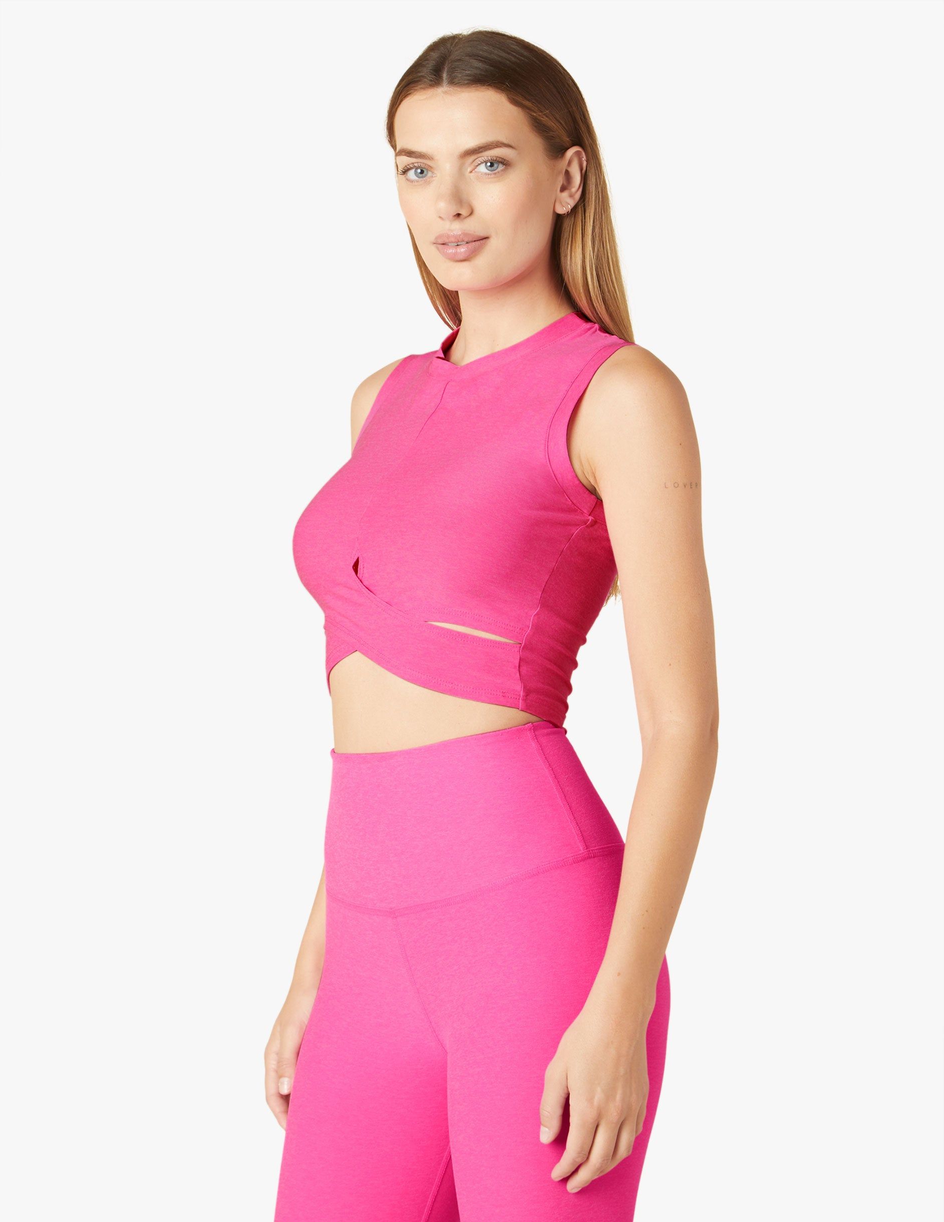 Featherweight Under Over Cropped Muscle Tank sold by Beyond Yoga product image thumbnail 3