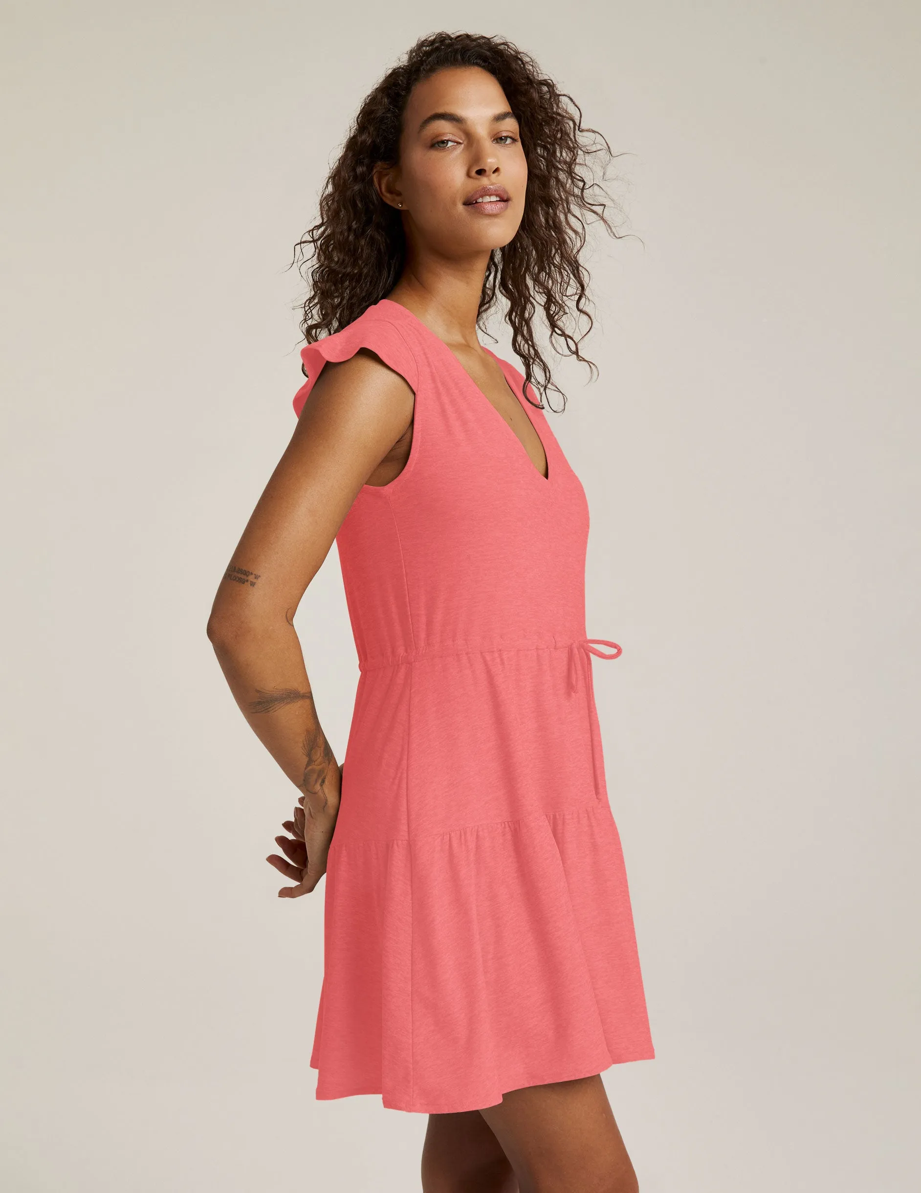 Featherweight Out & About Ruffle Dress sold by Beyond Yoga product image thumbnail 2