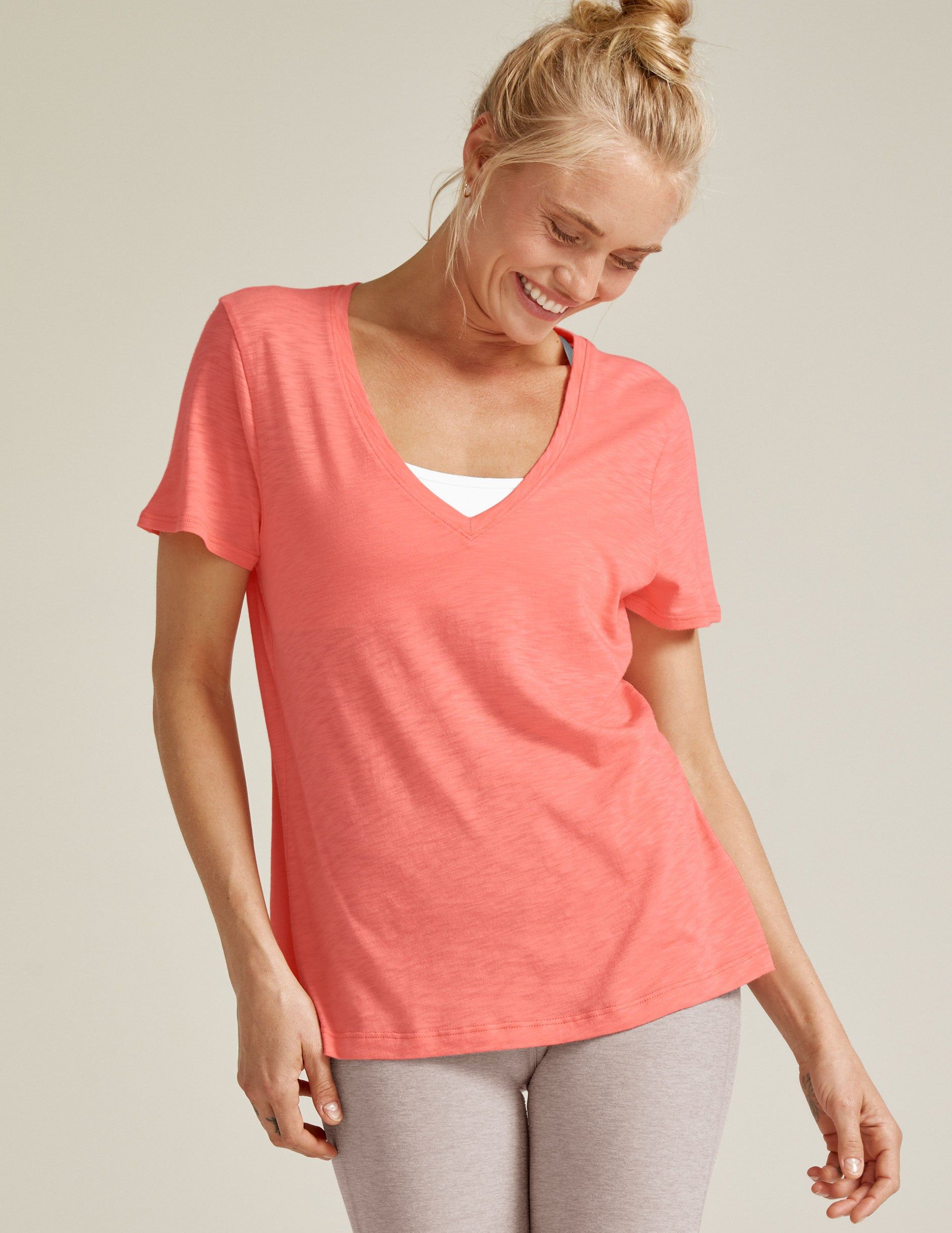 Signature V-Neck Tee sold by Beyond Yoga
