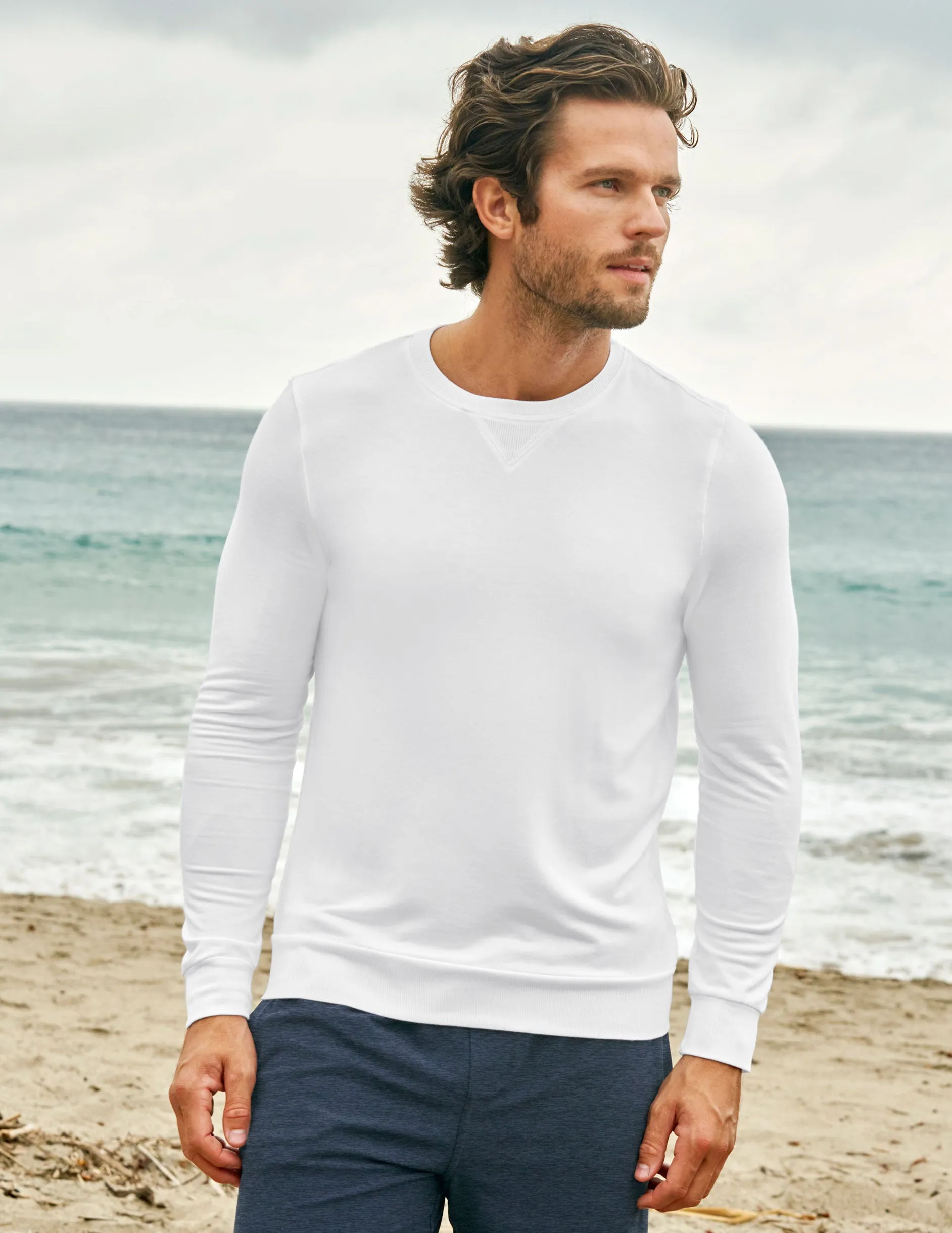 Always Beyond Men's Crew Pullover sold by Beyond Yoga