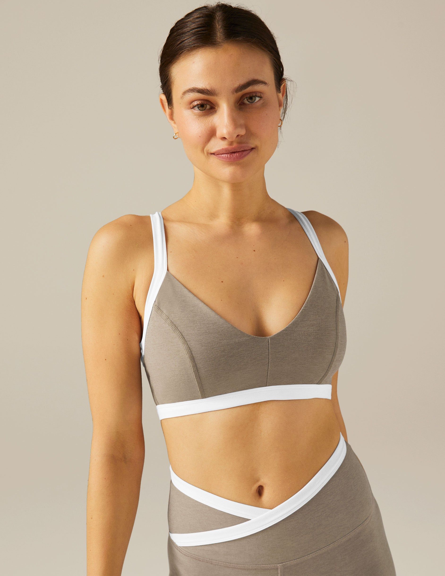 Spacedye Outlines Bra sold by Beyond Yoga