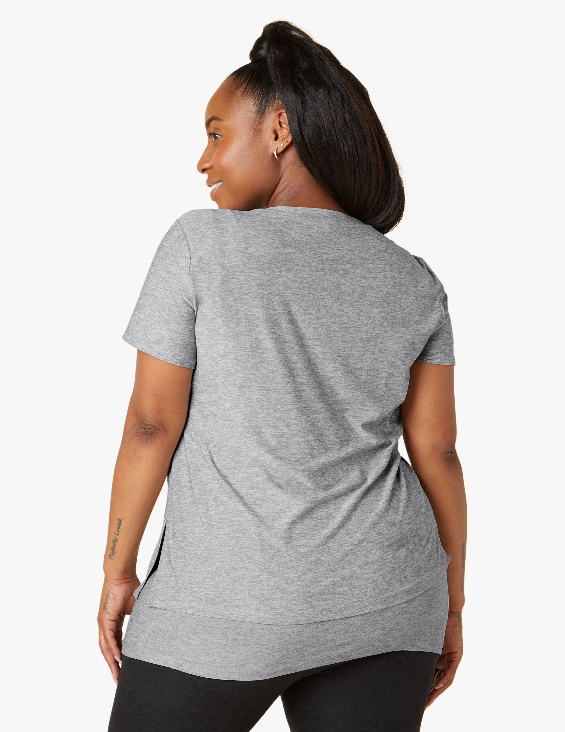 Featherweight Cozy Cover Maternity Nursing Tee sold by Beyond Yoga product image thumbnail 5